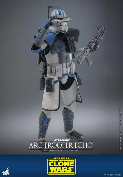 Hot Toys 1/6th Scale Collectible Star Wars The Clone Wars Action Figure - ARC Trooper Echo