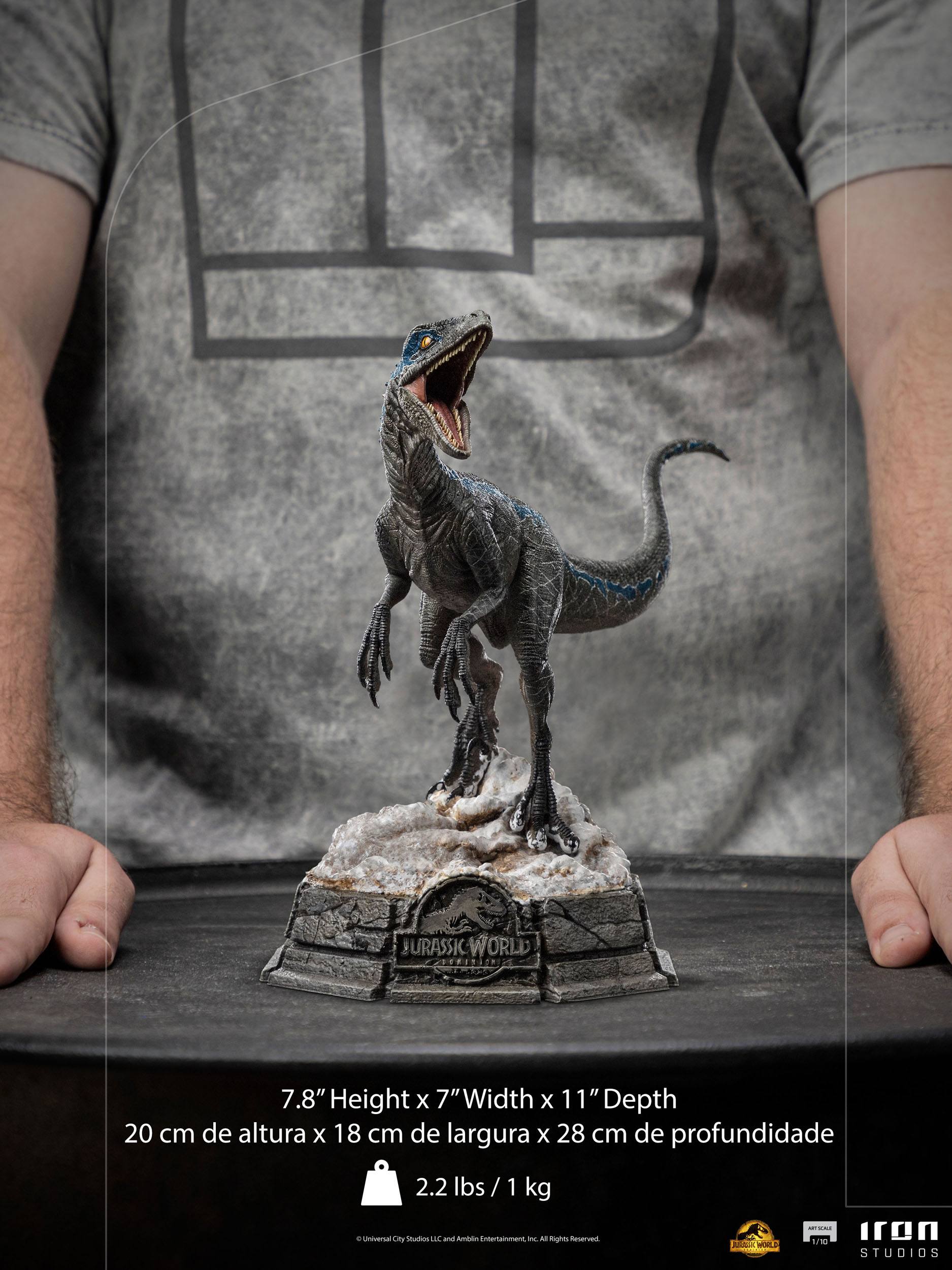 Iron Studios 1/10 Scale Artistic Statue of Blue, the Iconic Female Velociraptor from Jurassic World Dominion