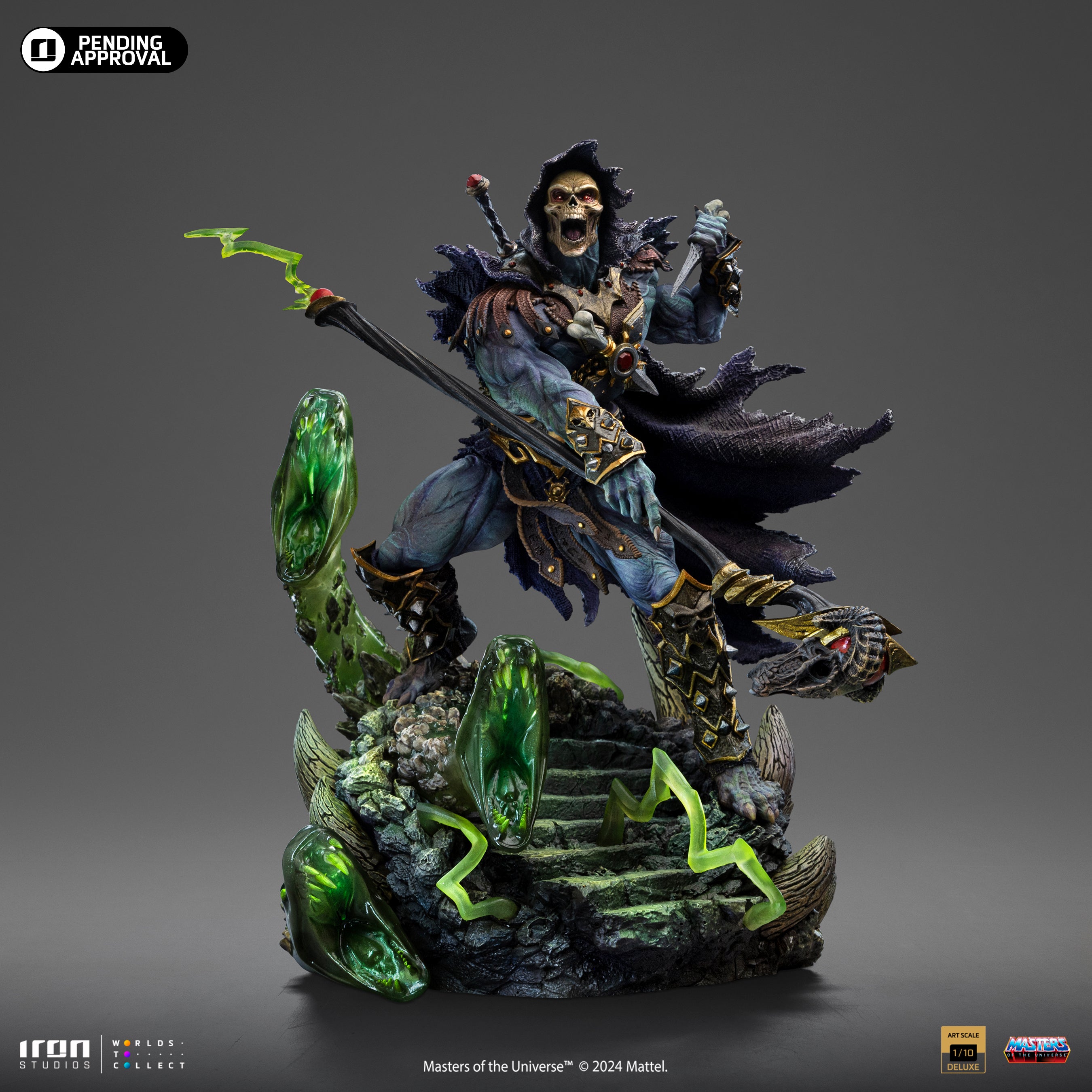 Limited Edition 1/10 Deluxe Art Scale Iron Studios Statue of Skeletor from Masters of the Universe Unleashed
