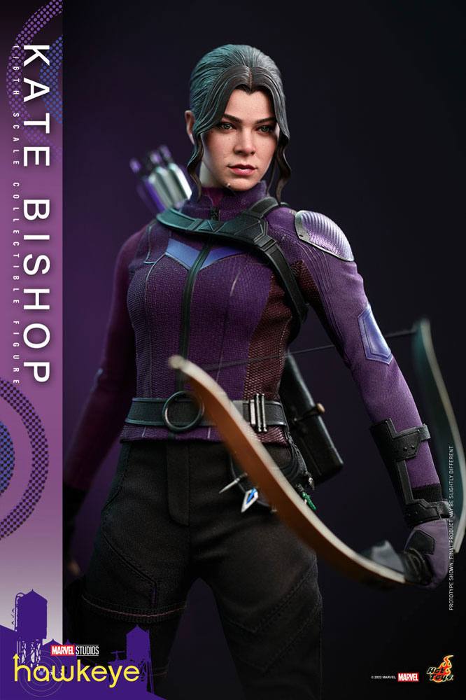 Hot Toys High - Quality 1:6 Scale Masterpiece Action Figure of Hawkeye's Kate Bishop, Measuring 28 cm