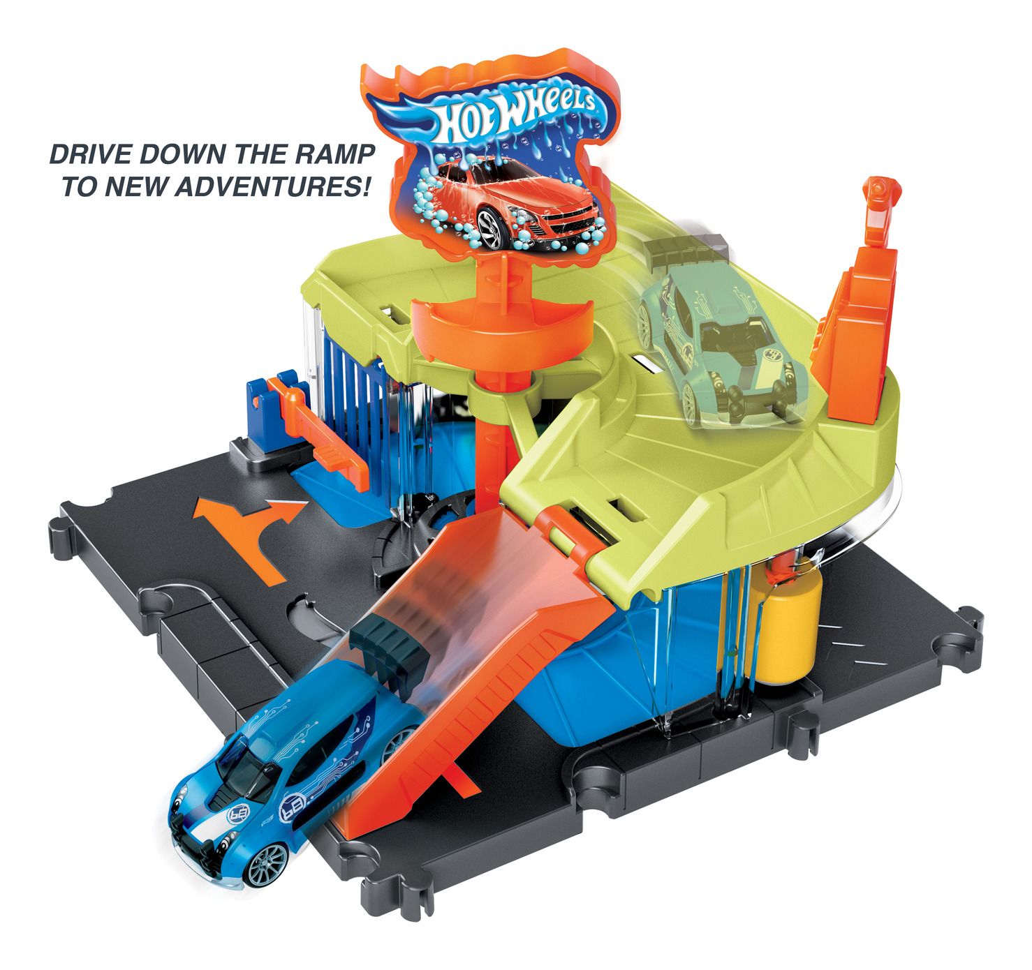 Hot Wheels City High - Speed Car Wash for Ultimate Clean