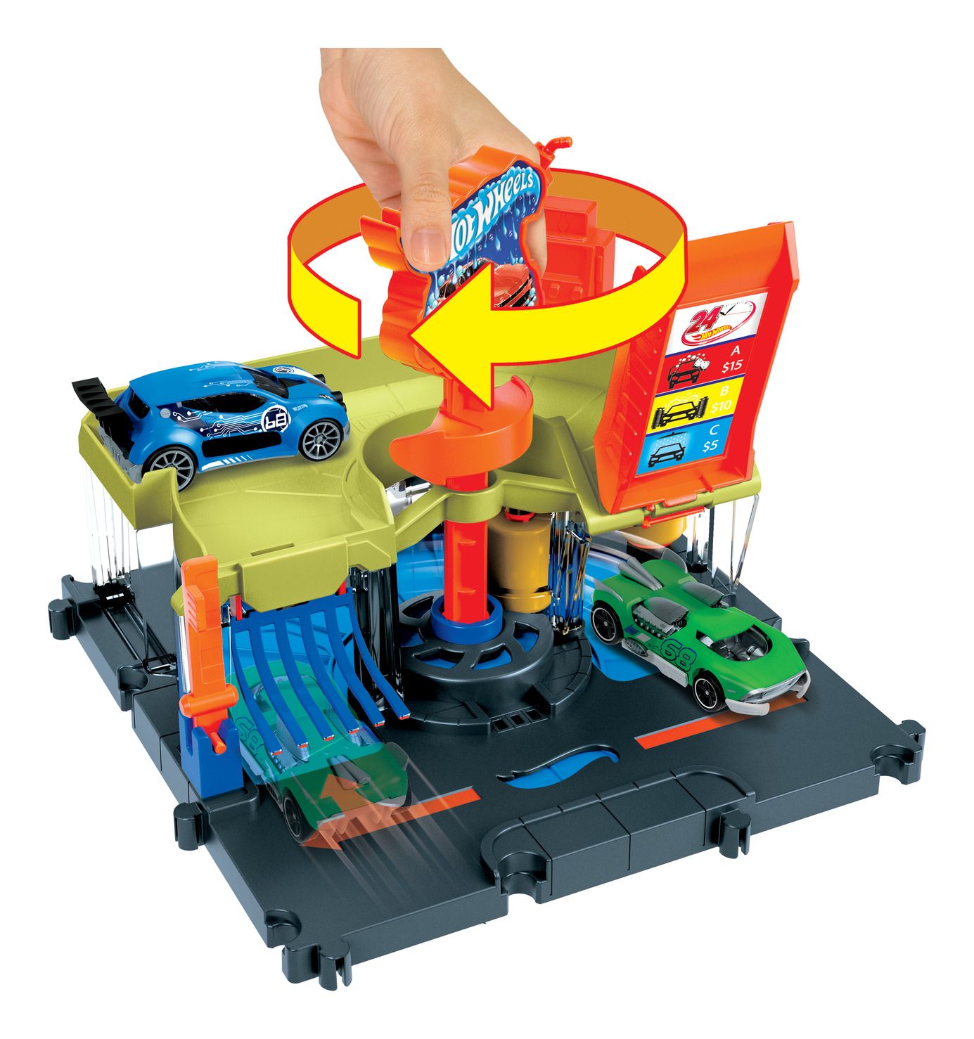 Hot Wheels City High - Speed Car Wash for Ultimate Clean