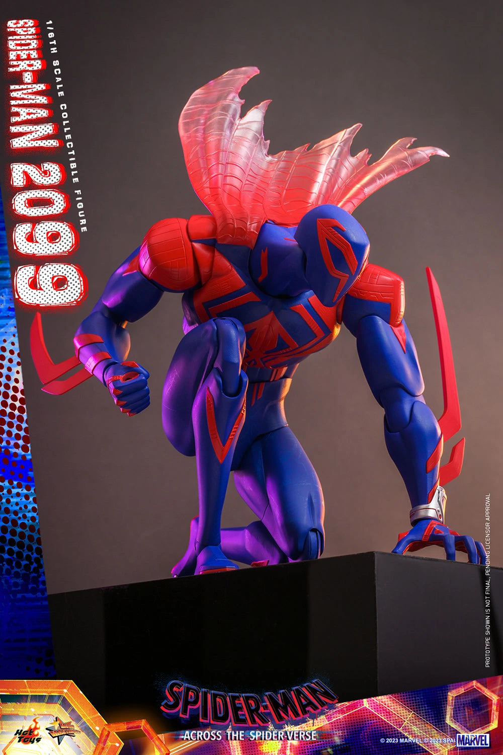 Hot Toys 1/6th Scale Futuristic Spider-Man 2099 Figure from Across The Spider-Verse
