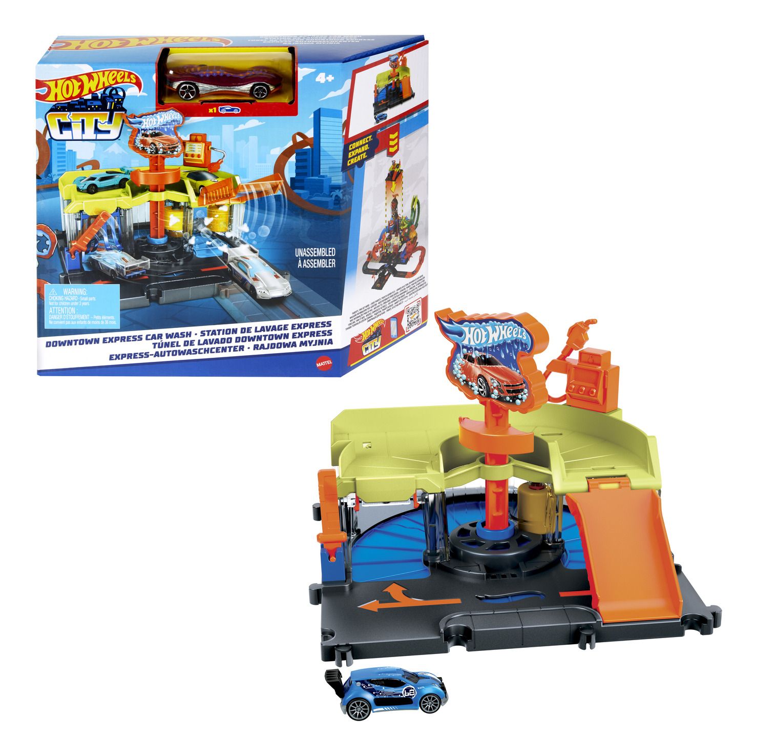 Hot Wheels City High - Speed Car Wash for Ultimate Clean