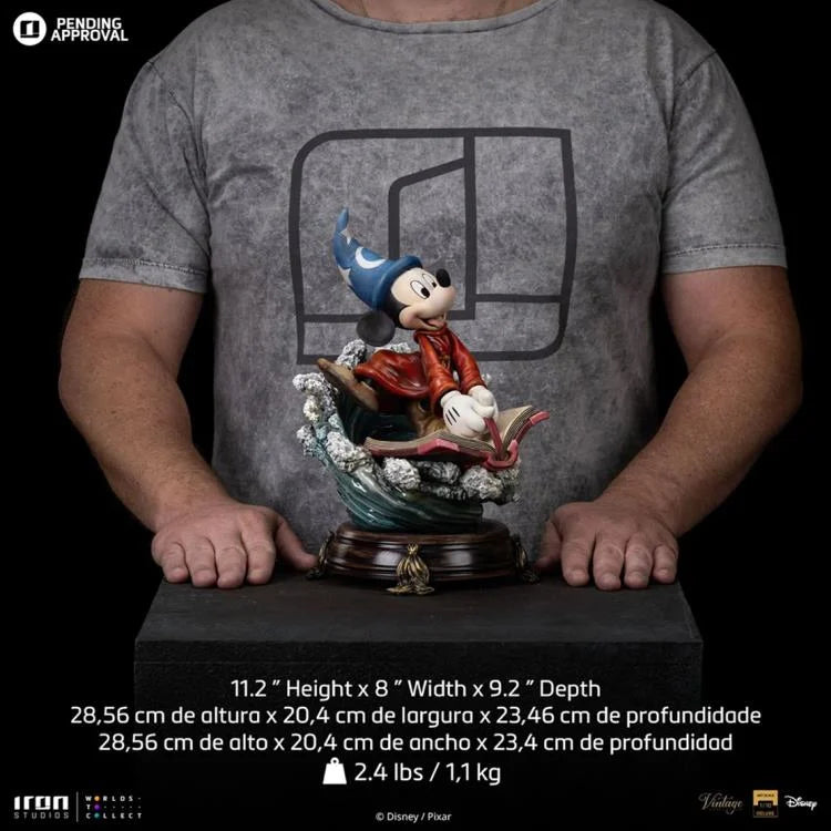 Iron Studios Limited Edition 1/10 Deluxe Art Scale Collectible Statue of Sorcerer Mickey from Disney's Fantasia