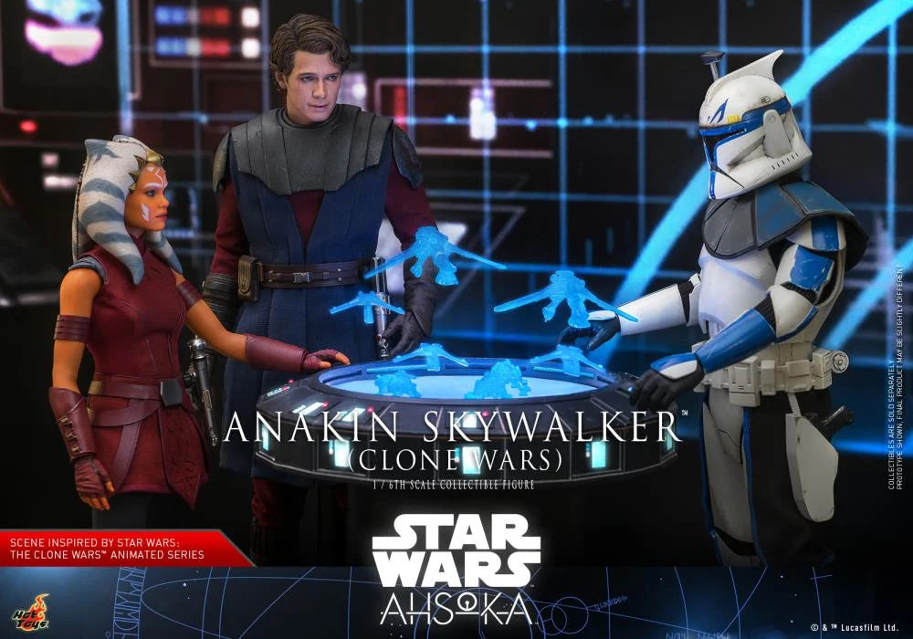 Hot Toys 1/6 Scale Clone Wars Era Anakin Skywalker Collectible Figure