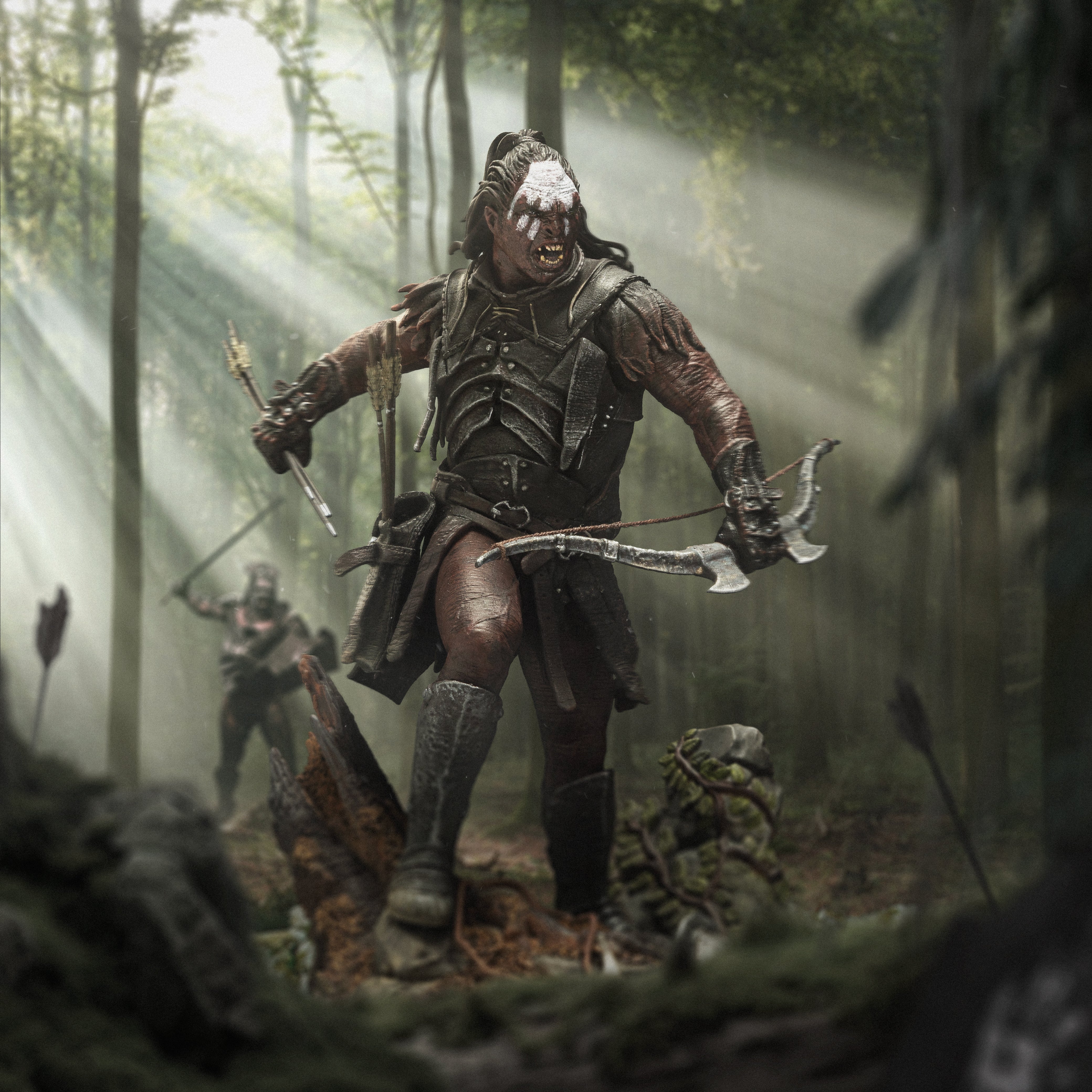 Iron Studios Collectible 1/10 Art Scale Limited Edition Statue of Lurtz, the Fierce Uruk-Hai Leader from The Lord of the Rings