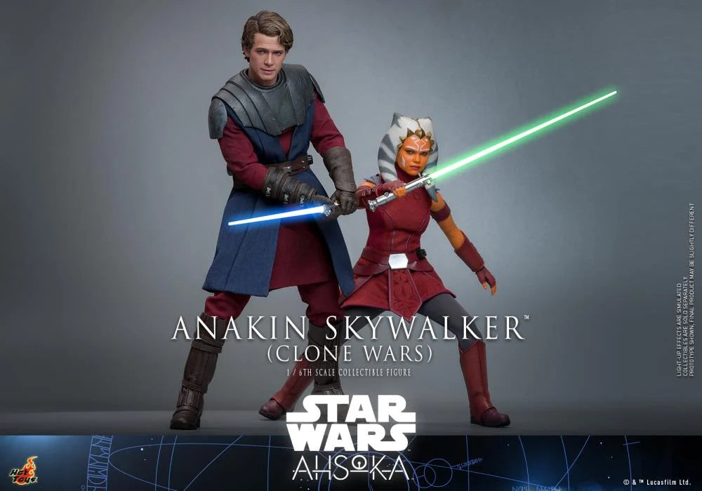 Hot Toys 1/6 Scale Clone Wars Era Anakin Skywalker Collectible Figure