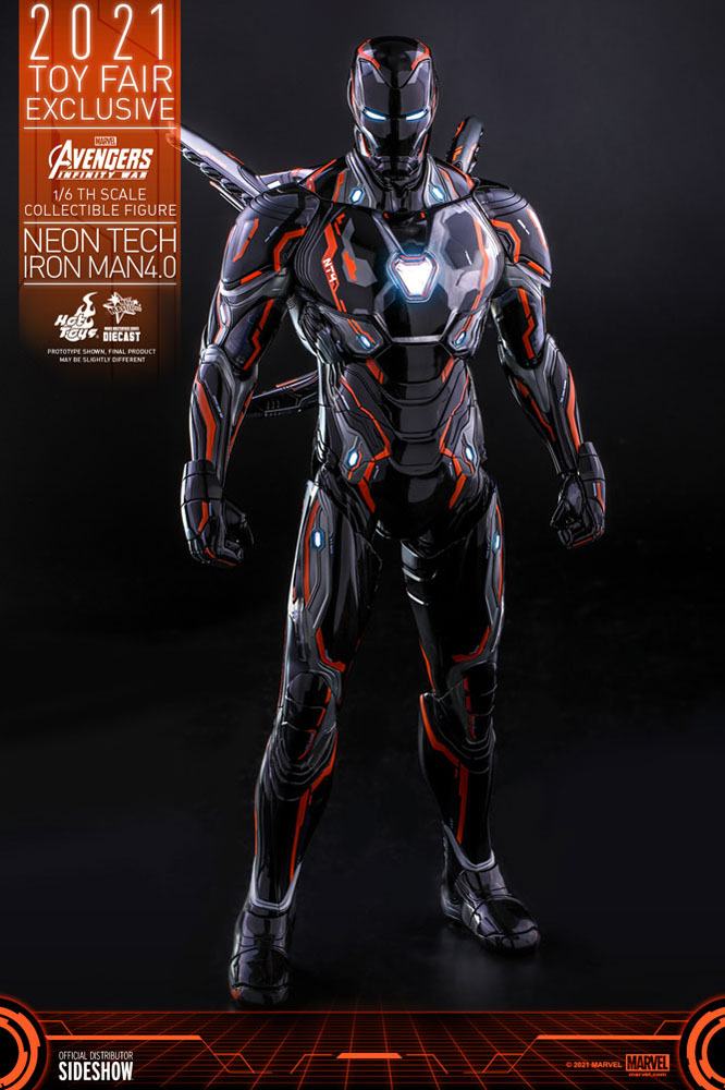Hot Toys 1/6 Scale Marvel Iron Man Mark 50 Neon Tech Orange Edition
