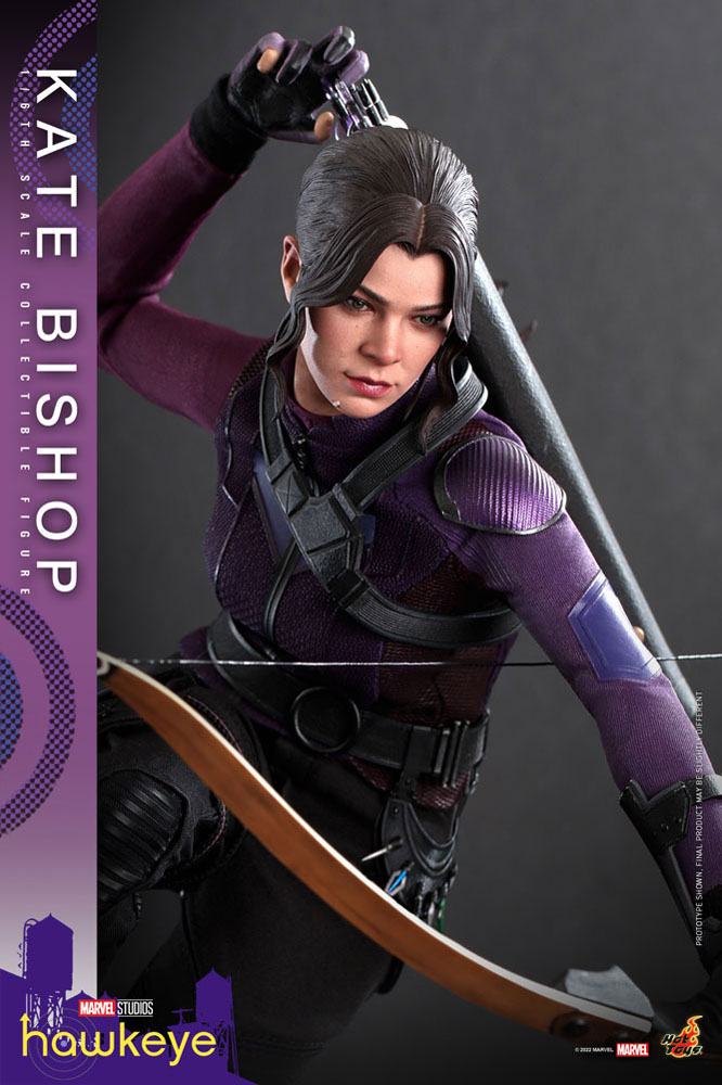 Hot Toys High - Quality 1:6 Scale Masterpiece Action Figure of Hawkeye's Kate Bishop, Measuring 28 cm