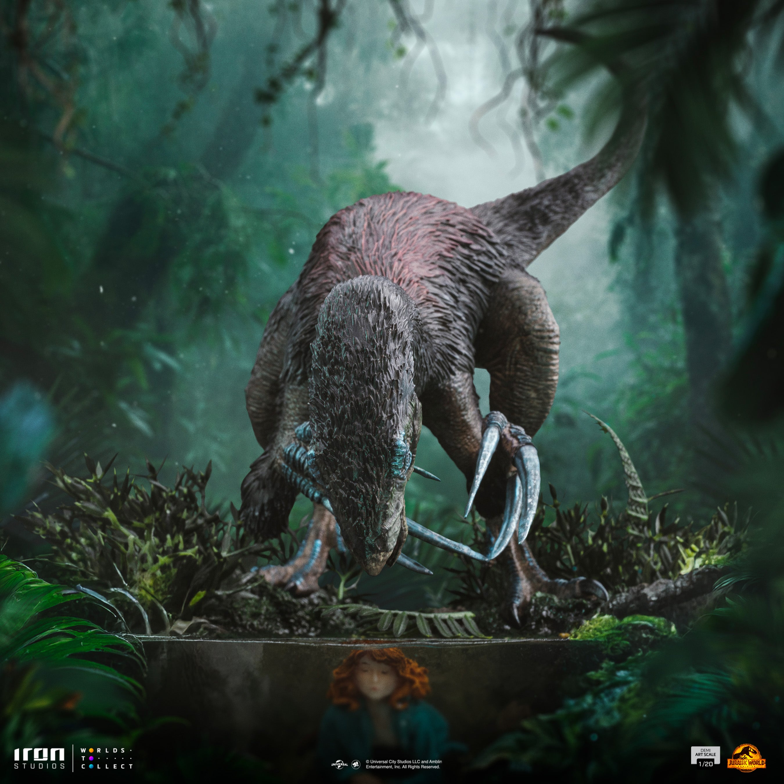 Iron Studios Collectible Limited Edition Jurassic World Therizinosaurus Statue in 1/20 Art Scale