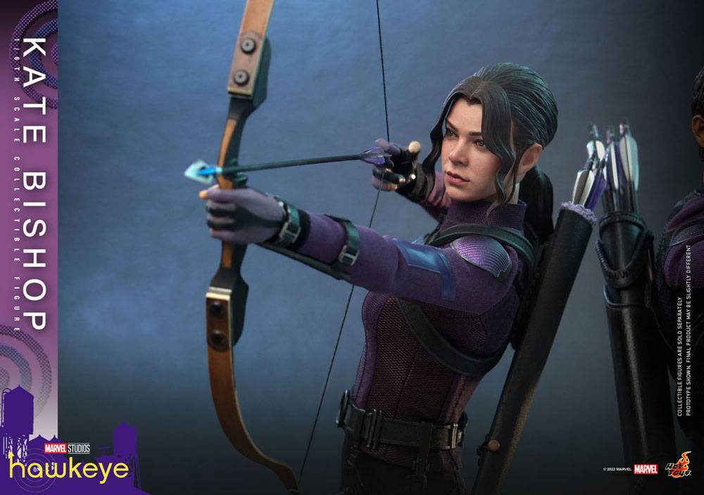 Hot Toys High - Quality 1:6 Scale Masterpiece Action Figure of Hawkeye's Kate Bishop, Measuring 28 cm
