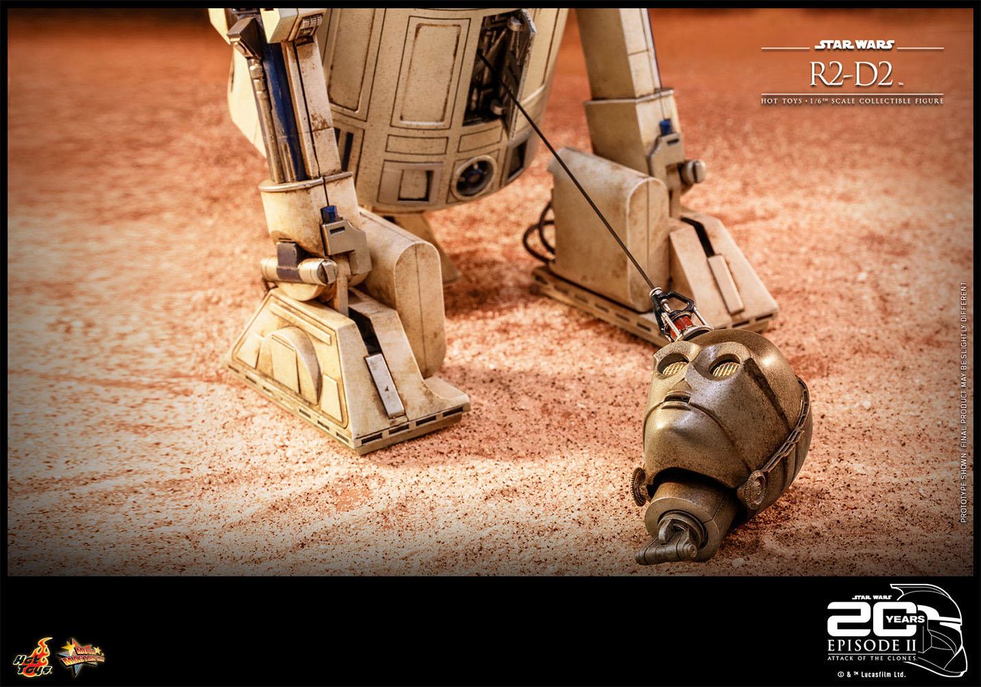 Hot Toys 20th Anniversary Collectible 1/6 Scale R2-D2 Figure from Star Wars Attack Of The Clones
