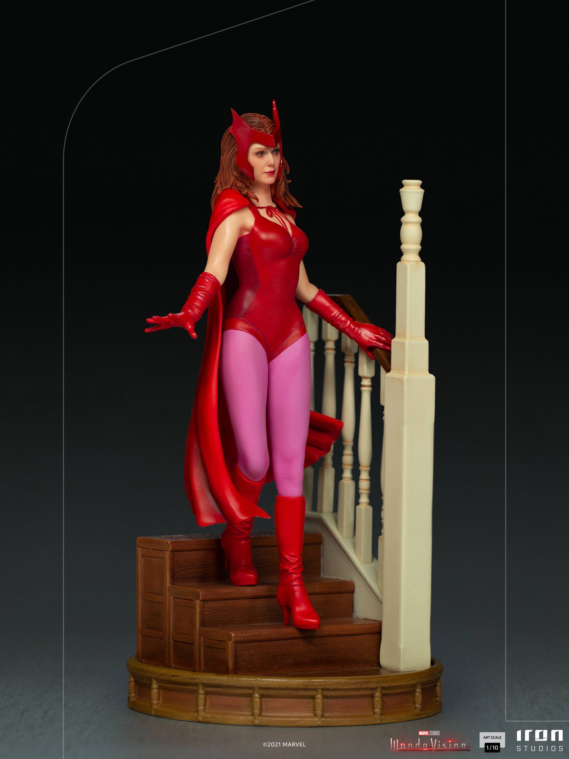 Iron Studios 1/10 Art Scale Collectible Statue of Wanda Maximoff in WandaVision - Halloween Version