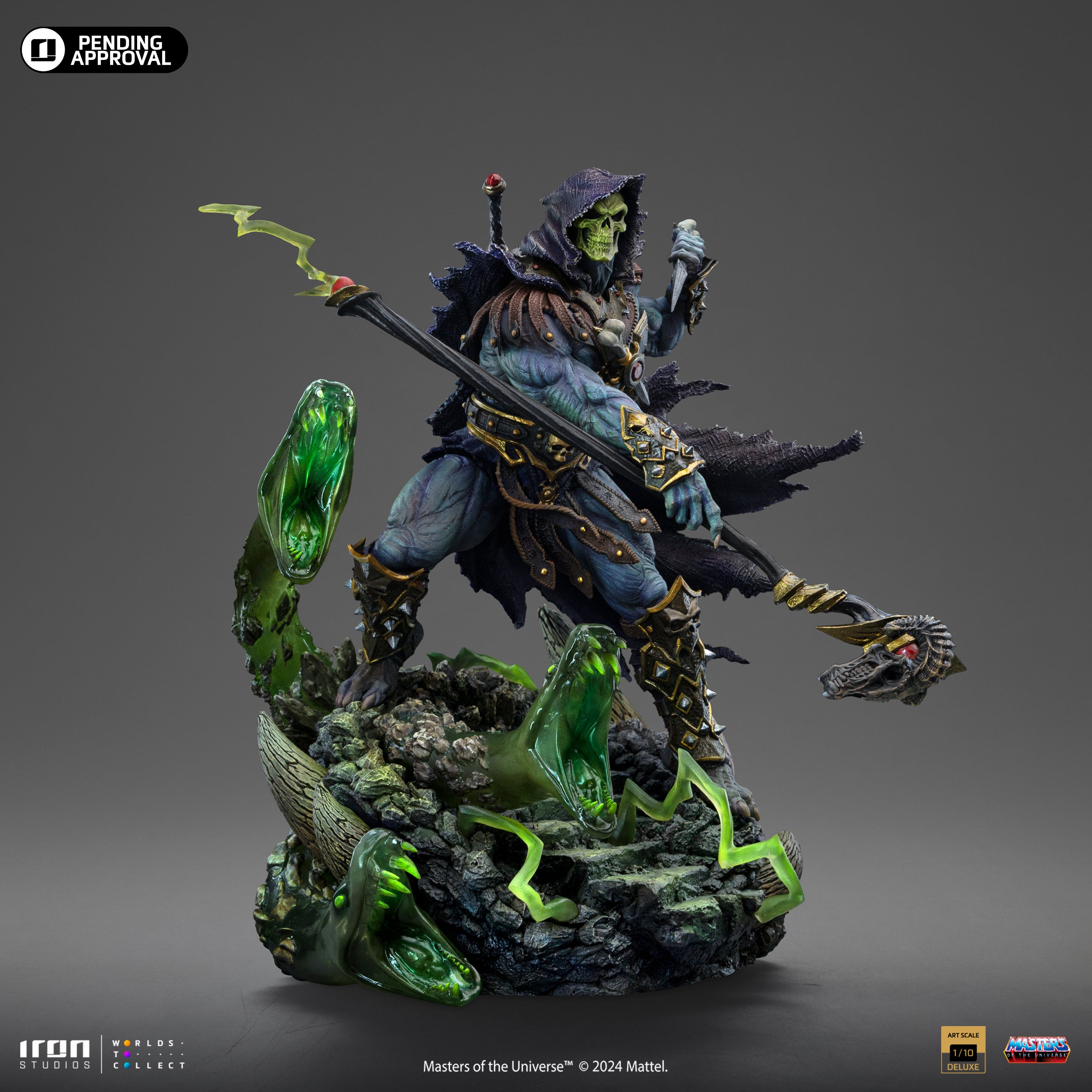 Limited Edition 1/10 Deluxe Art Scale Iron Studios Statue of Skeletor from Masters of the Universe Unleashed