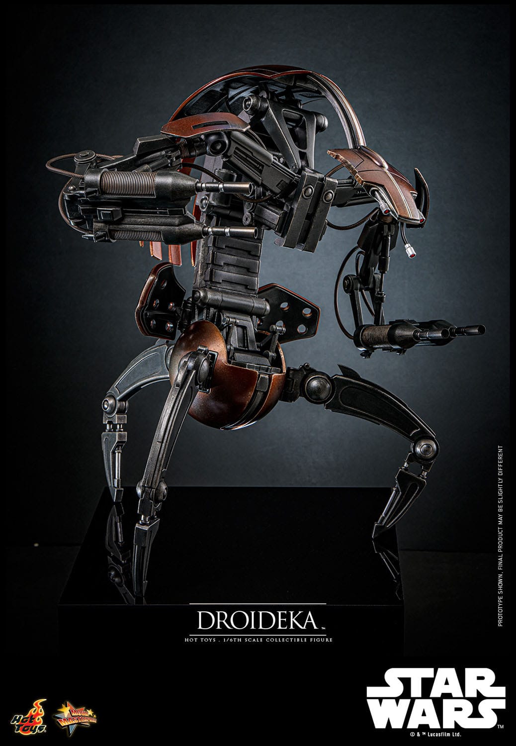 Hot Toys 1/6th Scale Star Wars The Phantom Menace Destructive Droideka Figure