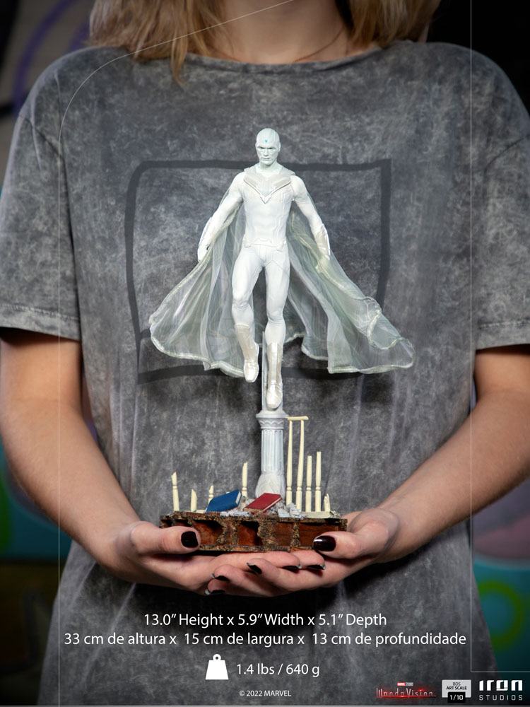 Iron Studios Collectible 1/10 Art Scale Statue - WandaVision Series' White Vision Figurine