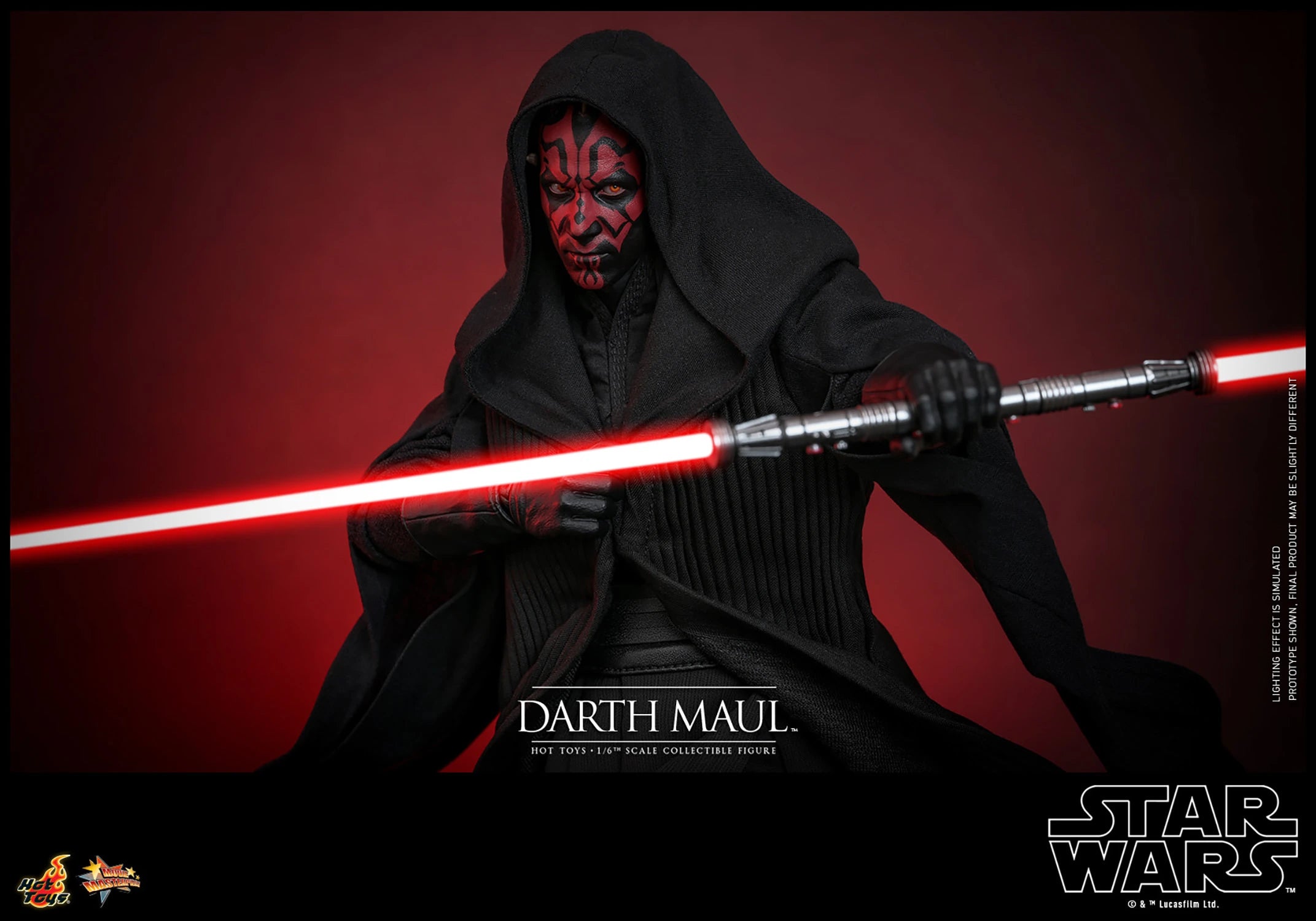 Hot Toys 1/6th Scale Collectible Action Figure of Darth Maul from Star Wars: The Phantom Menace