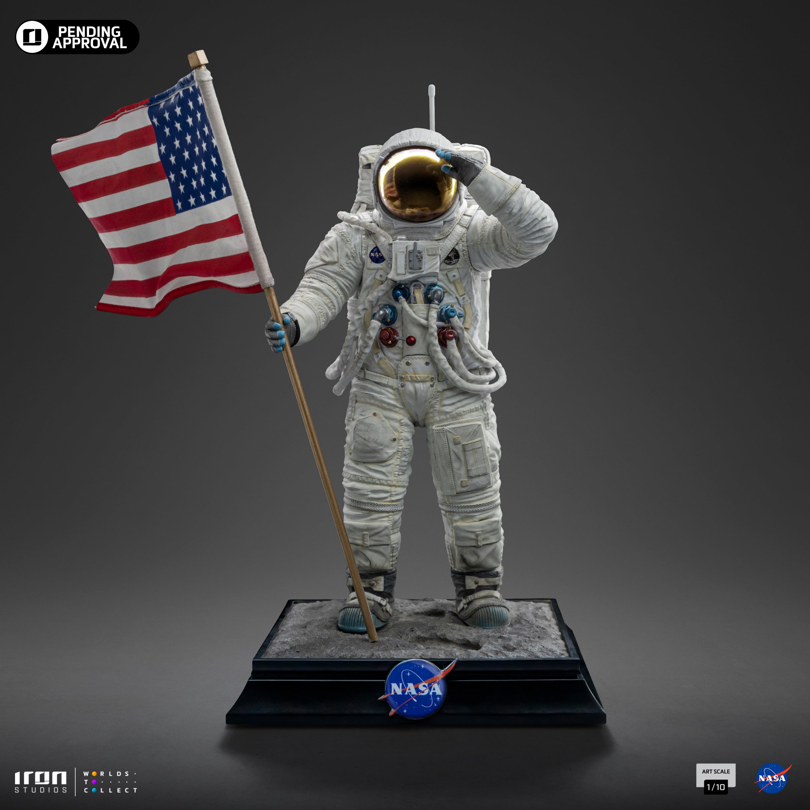 Iron Studios Limited Edition 1/10 Art Scale Apollo 11 Astronaut Statue