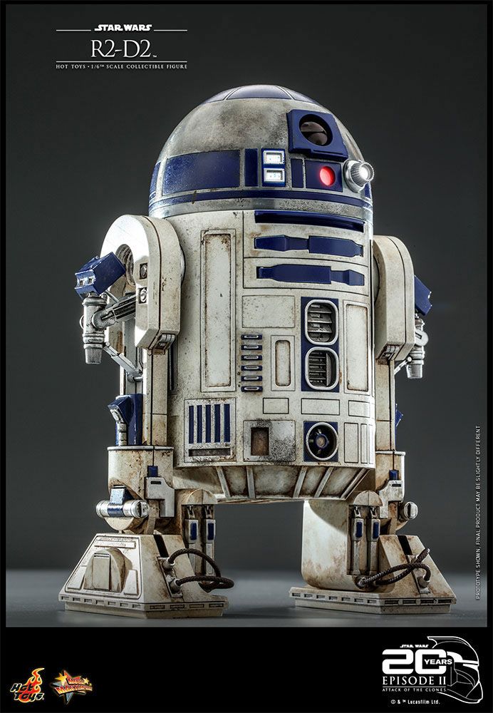 Hot Toys 20th Anniversary Collectible 1/6 Scale R2-D2 Figure from Star Wars Attack Of The Clones