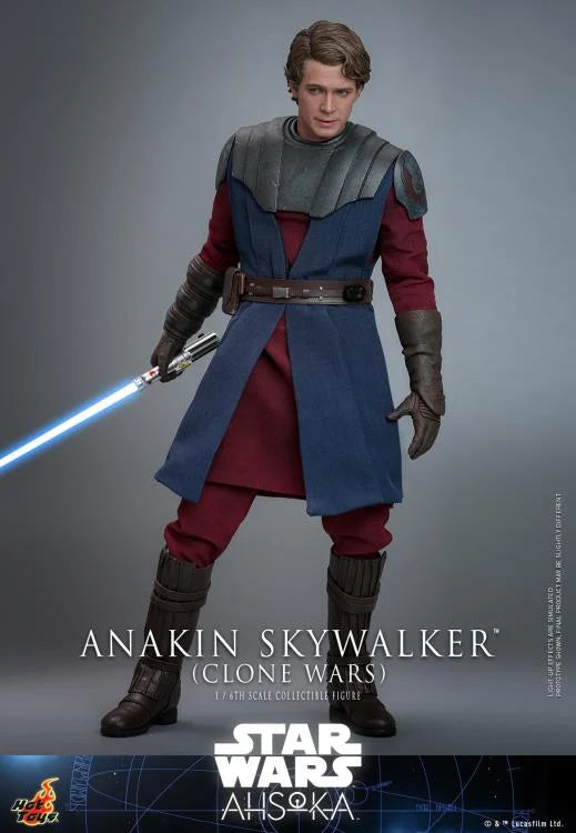 Hot Toys 1/6 Scale Clone Wars Era Anakin Skywalker Collectible Figure