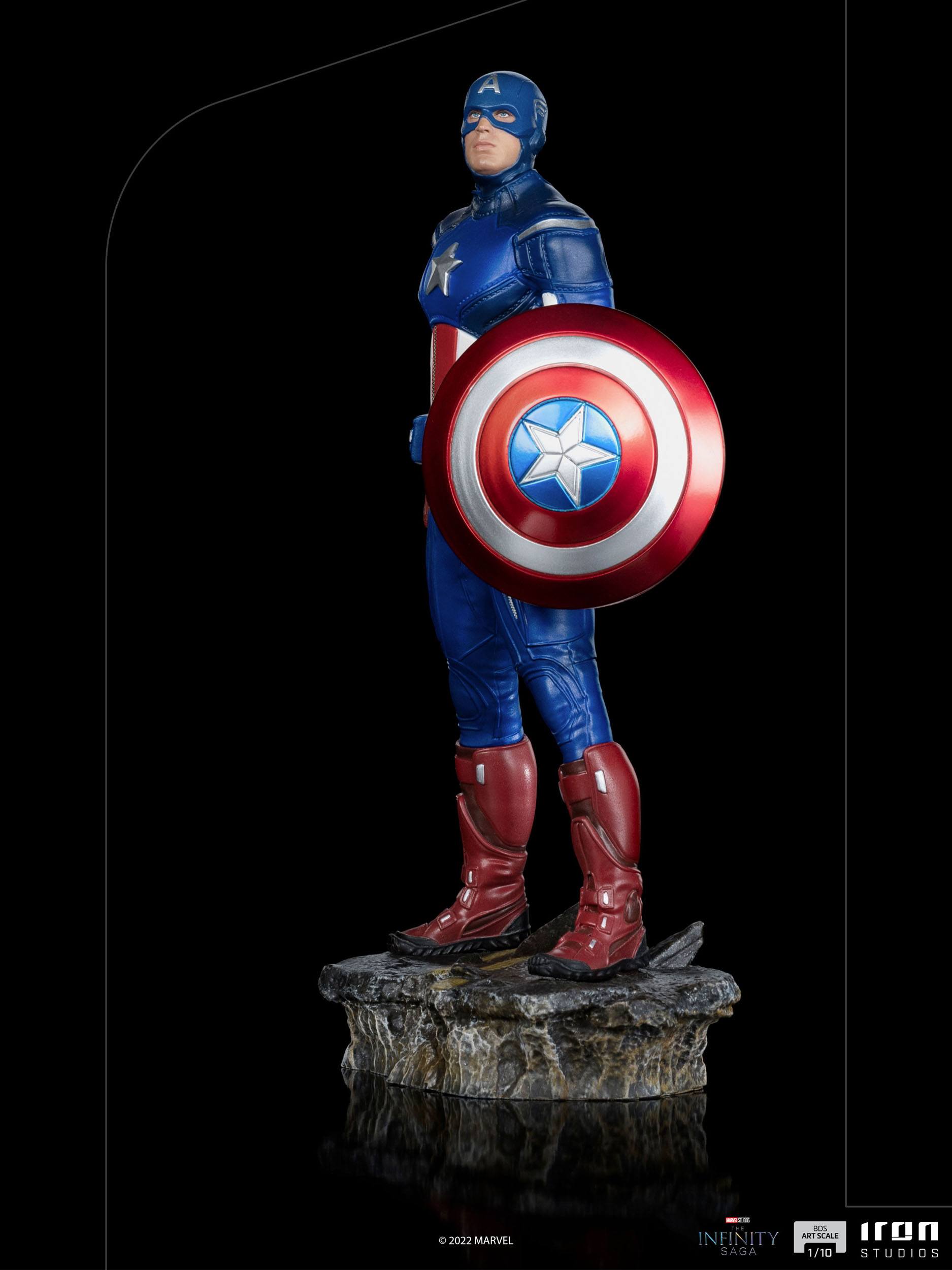 Iron Studios Marvel Avengers The Infinity Saga 1/10 Scale Artistic Statue Depicting Captain America in the Battle of New York