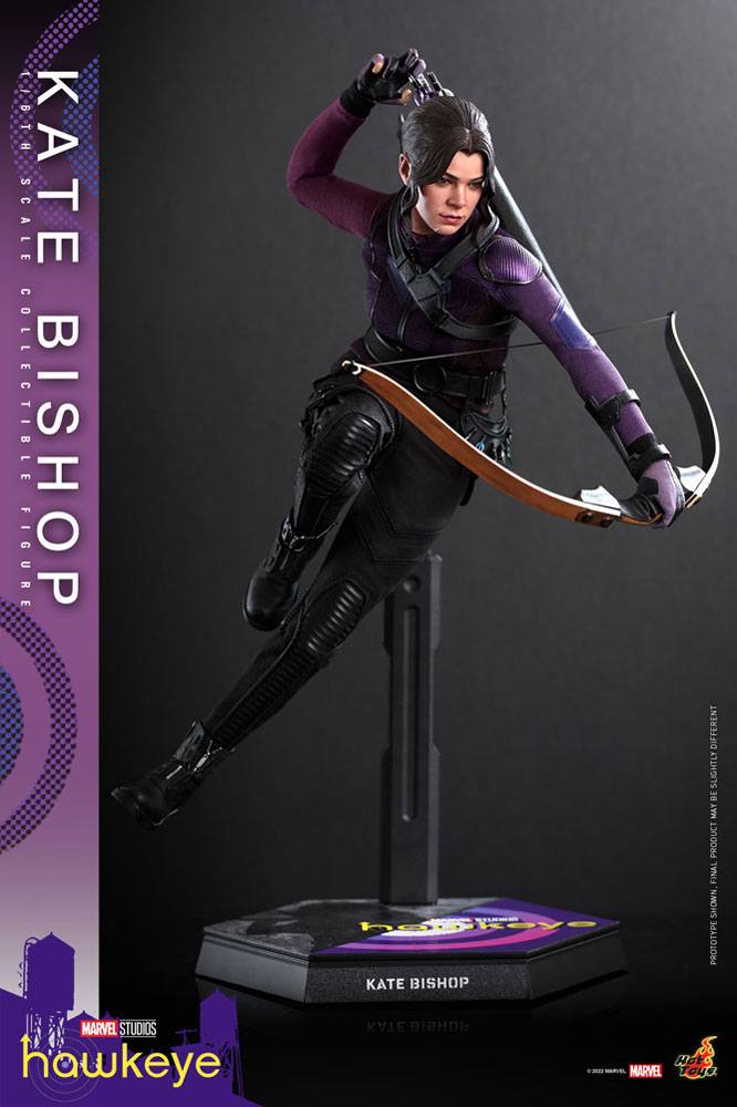 Hot Toys High - Quality 1:6 Scale Masterpiece Action Figure of Hawkeye's Kate Bishop, Measuring 28 cm