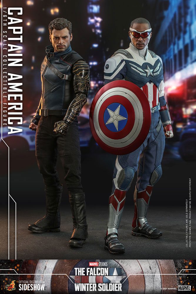 Hot Toys 1/6 Scale Captain America Sam Wilson Figure from The Falcon and the Winter Soldier