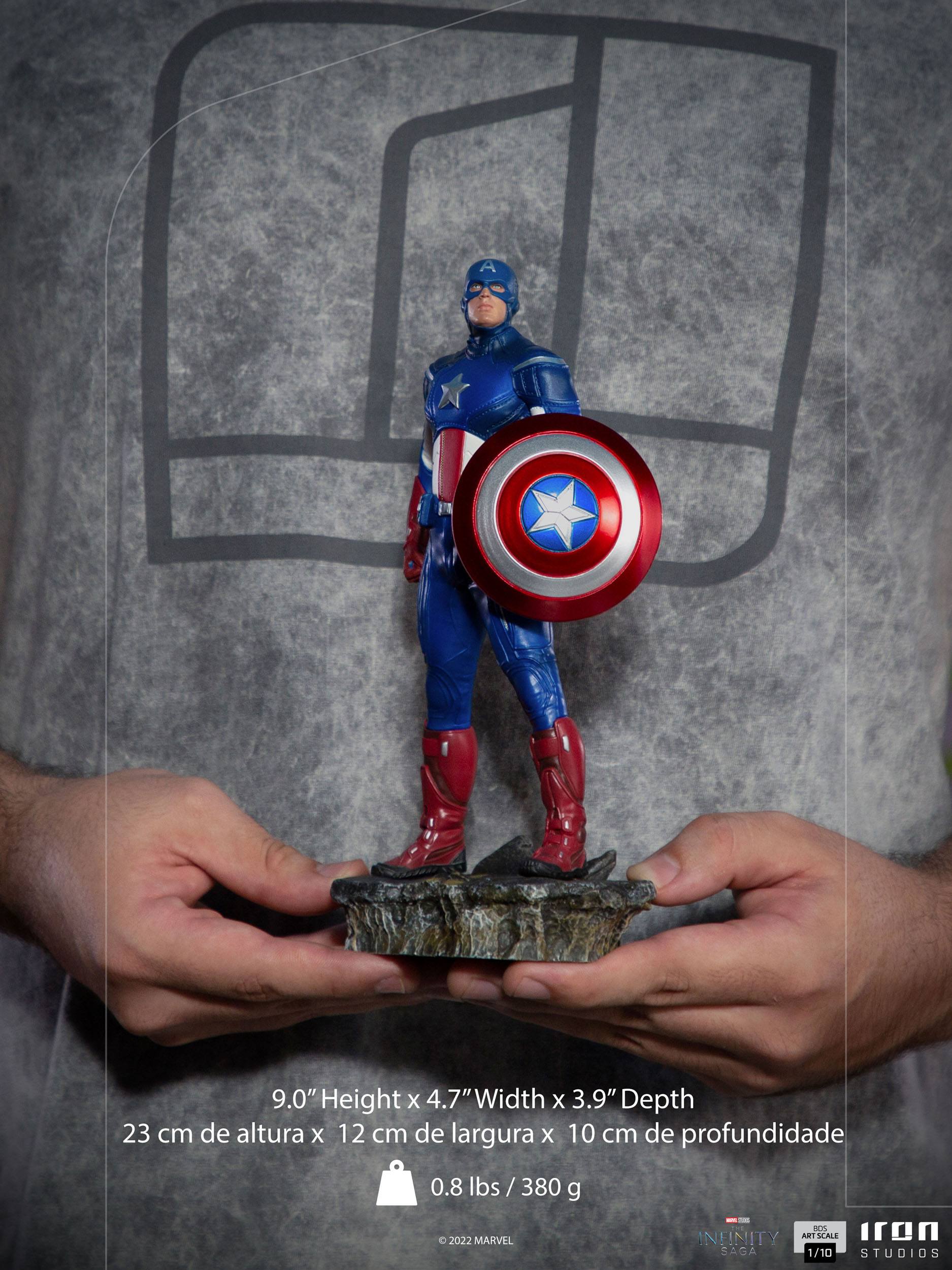 Iron Studios Marvel Avengers The Infinity Saga 1/10 Scale Artistic Statue Depicting Captain America in the Battle of New York