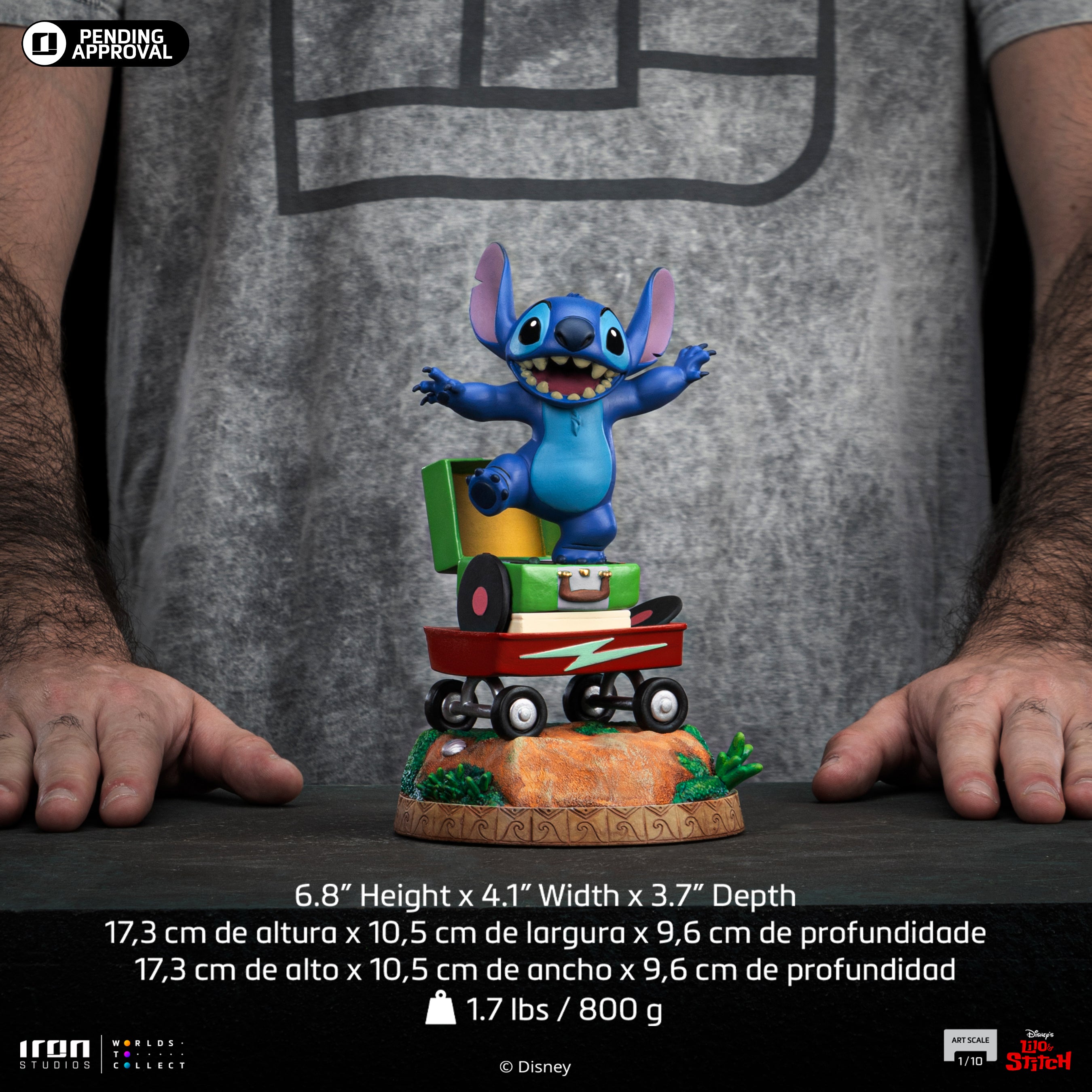 Iron Studios Limited Edition 1/10 Art Scale Stitch Statue from Lilo & Stitch