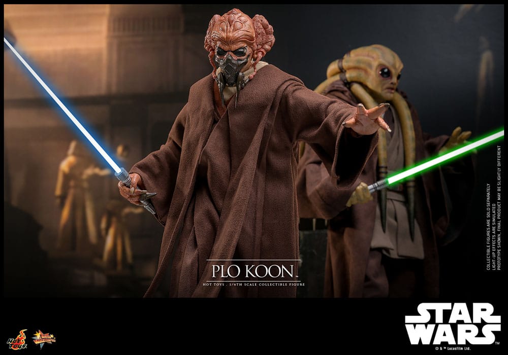 Hot Toys Highly Detailed 1/6th Scale Collectible Figure of Plo Koon from Star Wars: Revenge of the Sith