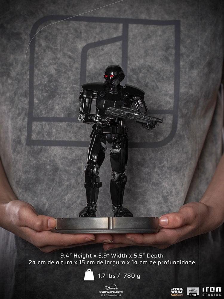 Iron Studios Collectible Star Wars The Mandalorian BDS 1/10 Art Scale Statue of the Fearsome Dark Trooper