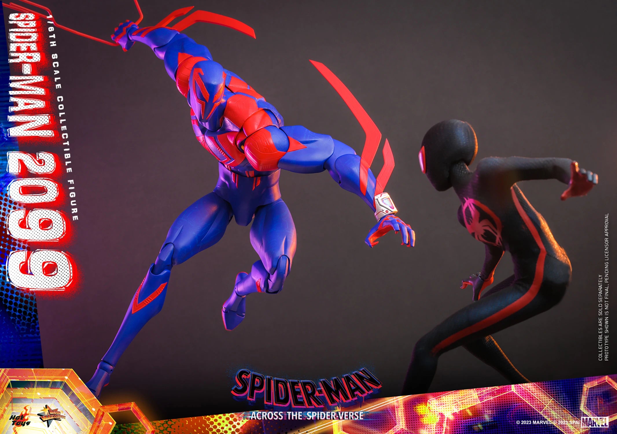 Hot Toys 1/6th Scale Futuristic Spider-Man 2099 Figure from Across The Spider-Verse