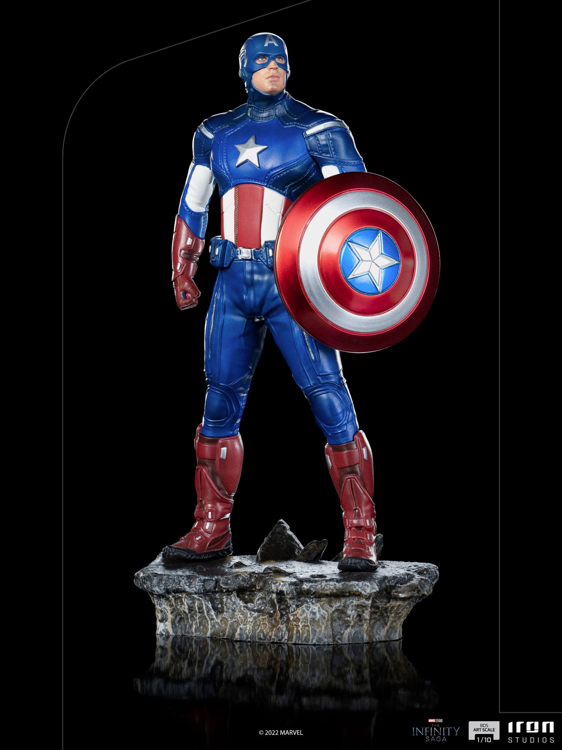 Iron Studios Marvel Avengers The Infinity Saga 1/10 Scale Artistic Statue Depicting Captain America in the Battle of New York