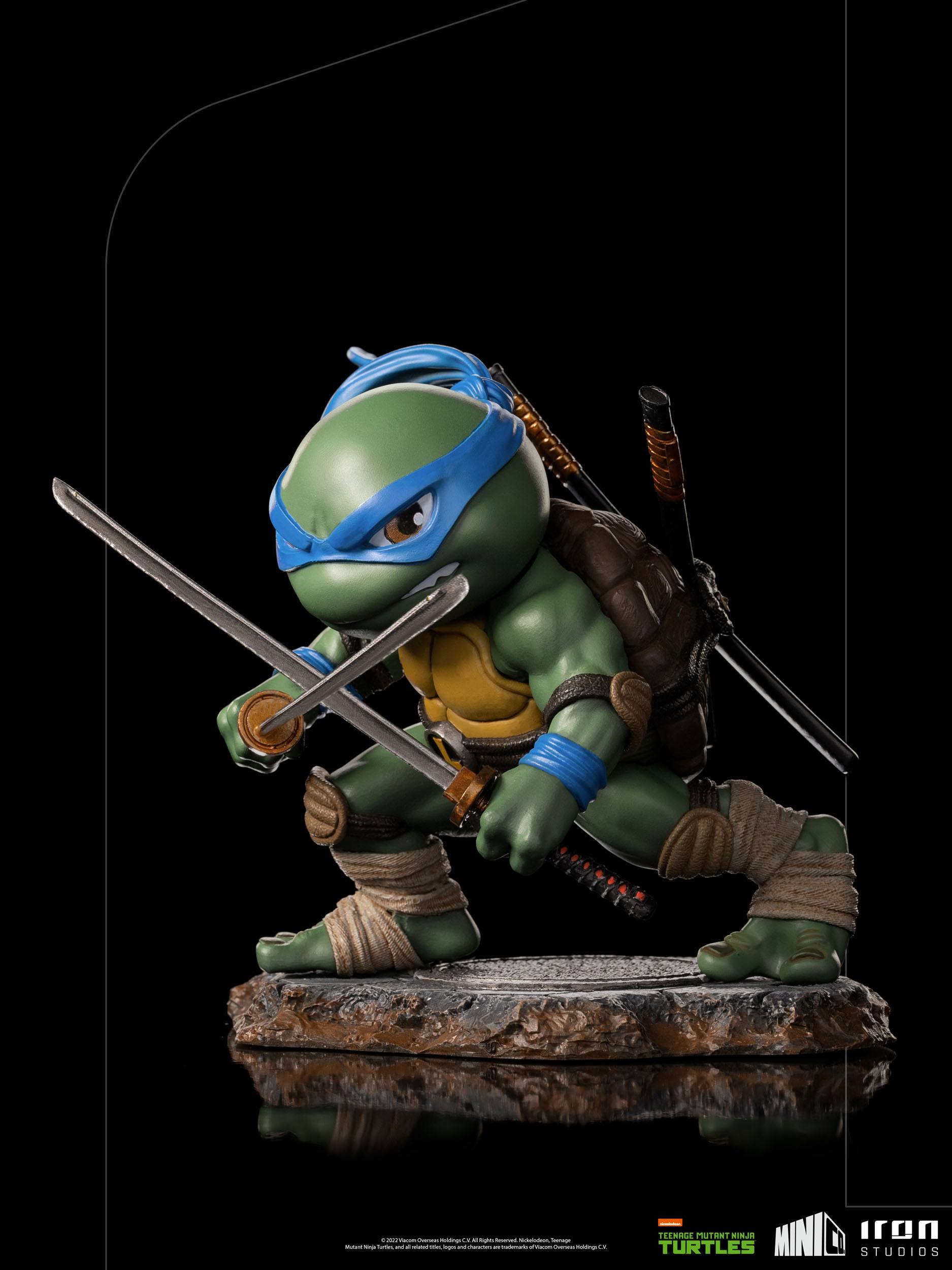 Iron Studios Mini Co. PVC Figure - Teenage Mutant Ninja Turtles' Brave Leader Leonardo