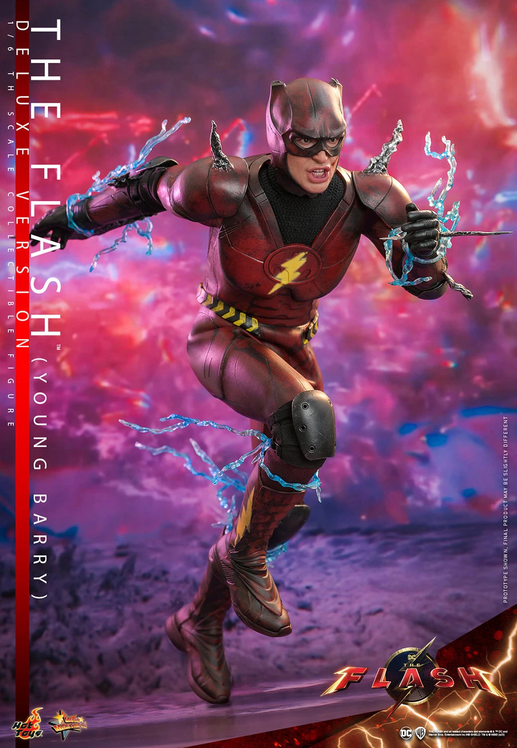 Hot Toys Deluxe 1/6th Scale Collectible Figure of The Flash Movie's Young Barry Allen