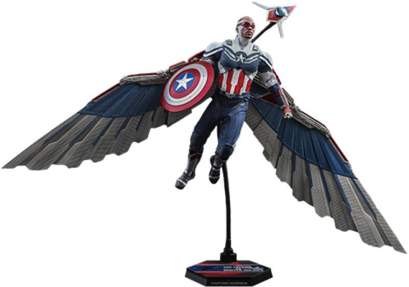 Hot Toys 1/6 Scale Captain America Sam Wilson Figure from The Falcon and the Winter Soldier