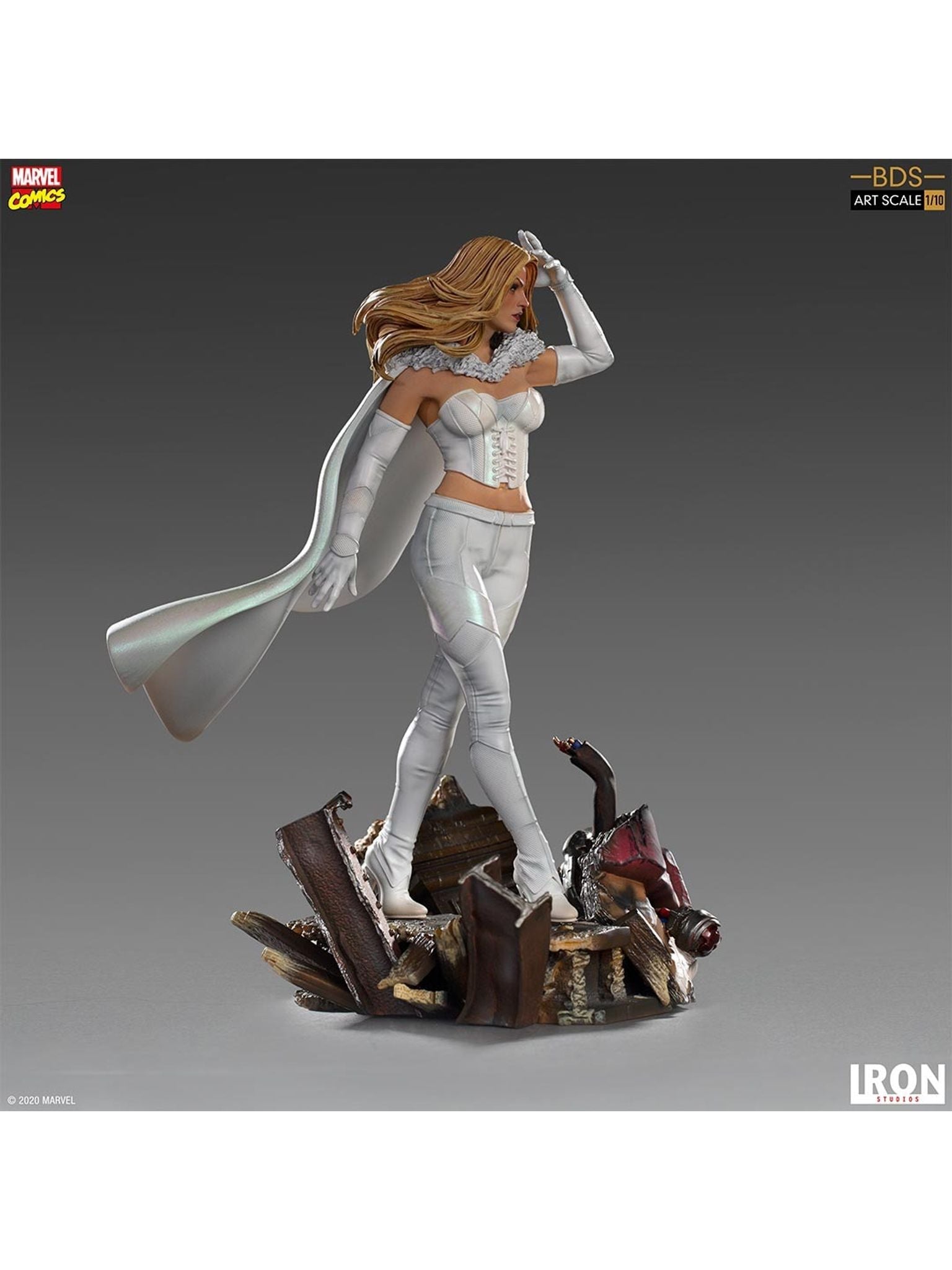 Iron Studios High - Quality 1/10 Scale Marvel Comics BDS Artistic Statue of Emma Frost, the White Queen