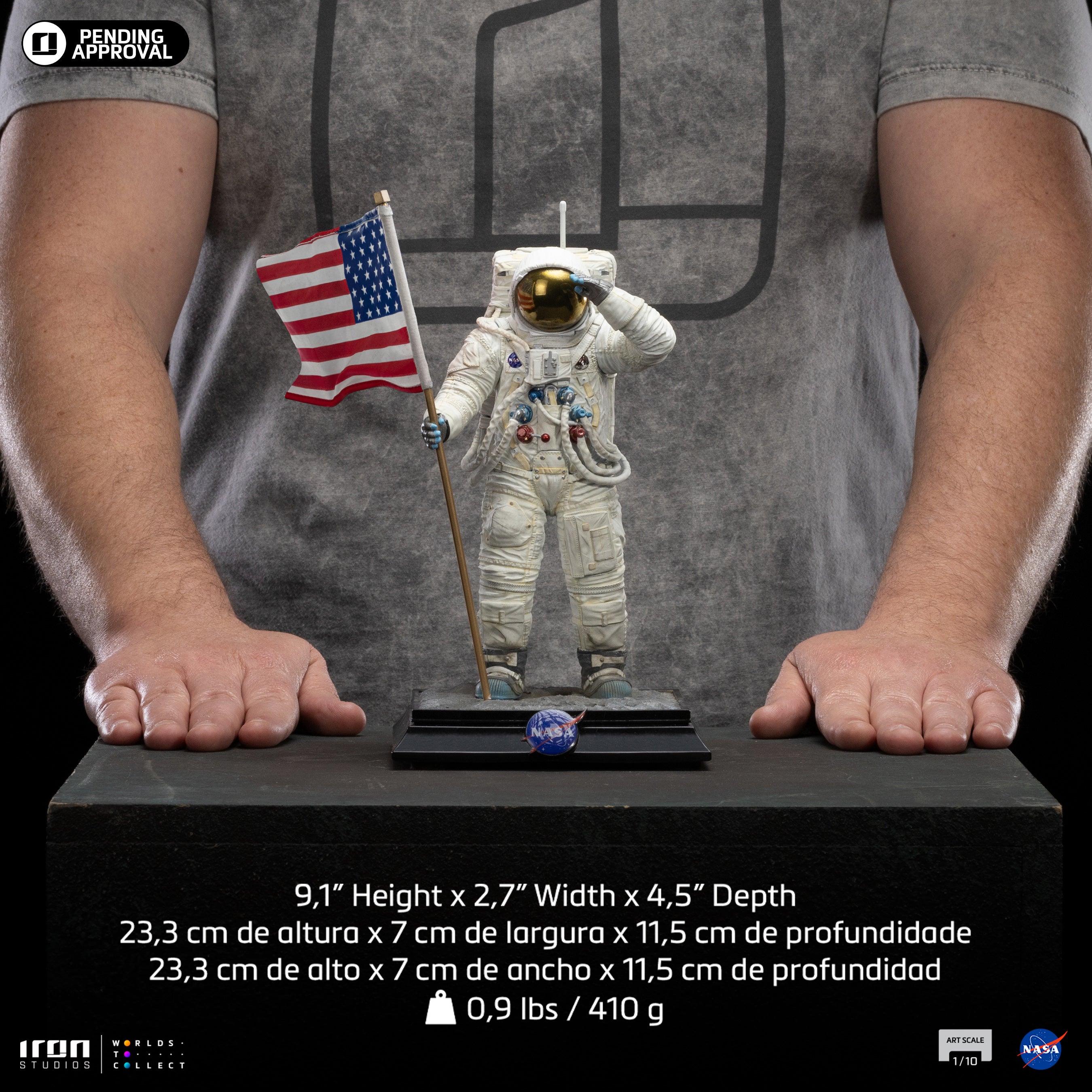 Iron Studios Limited Edition 1/10 Art Scale Apollo 11 Astronaut Statue