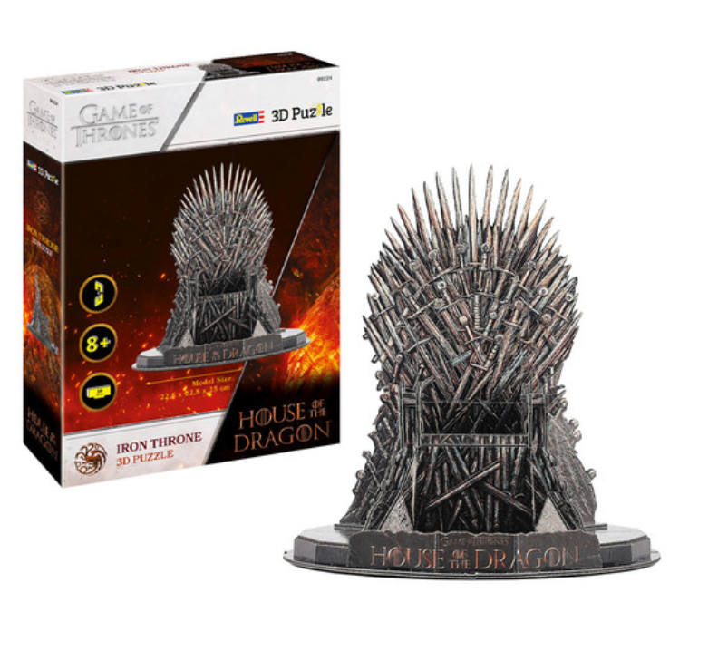 3D Puzzle of the Iconic Iron Throne from House of the Dragon