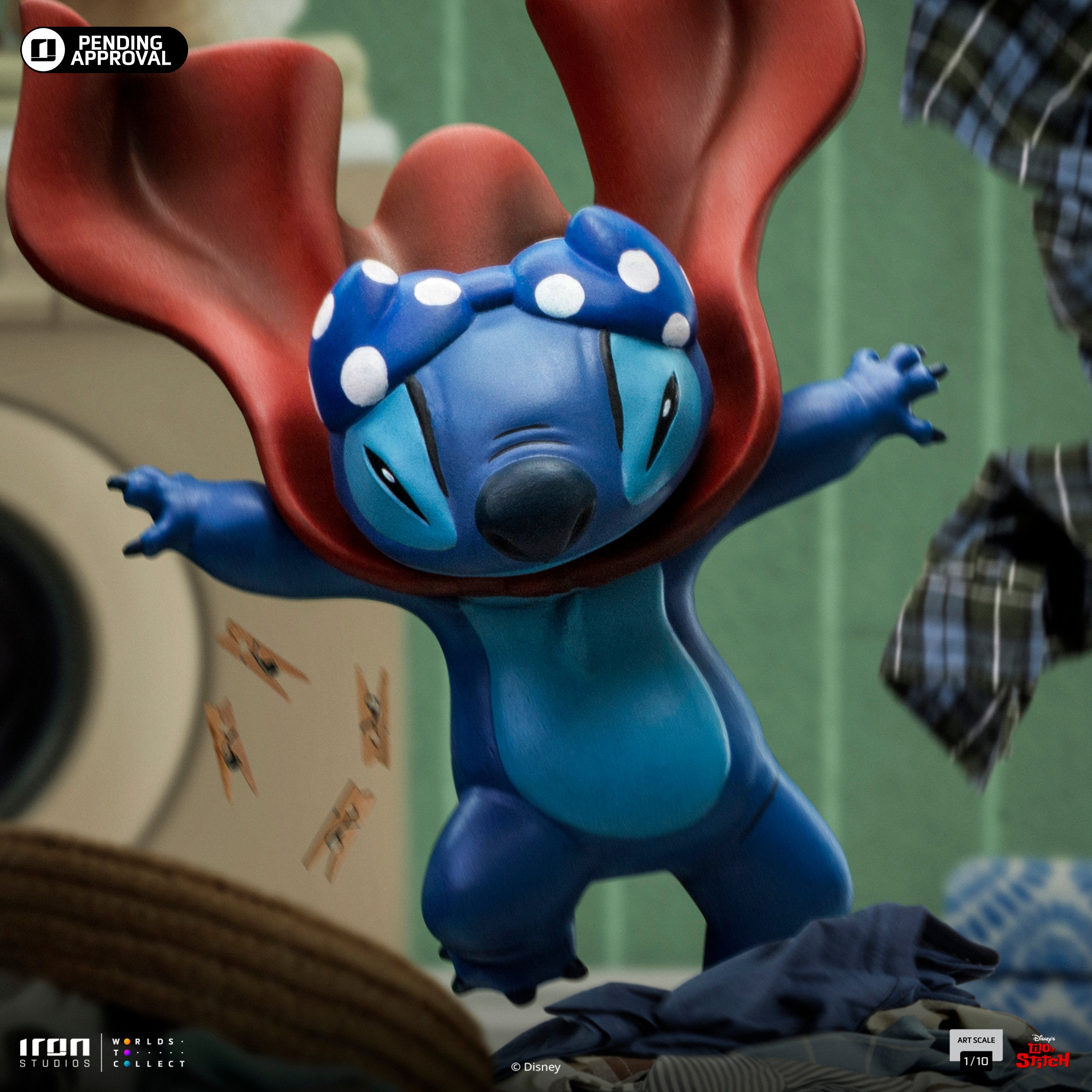 Iron Studios Limited Edition 1/10 Art Scale Lilo & Stitch Laundry Stitch Statue