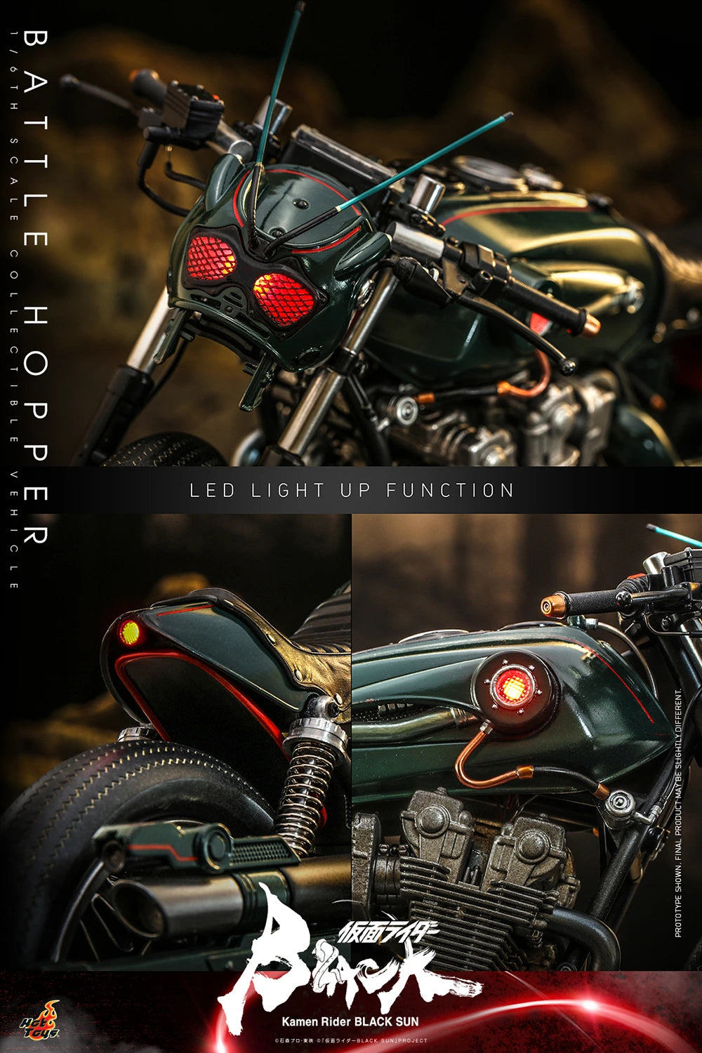 Hot Toys 1/6th Scale Collectible Kamen Rider Black Sun Battle Hopper Model Vehicle