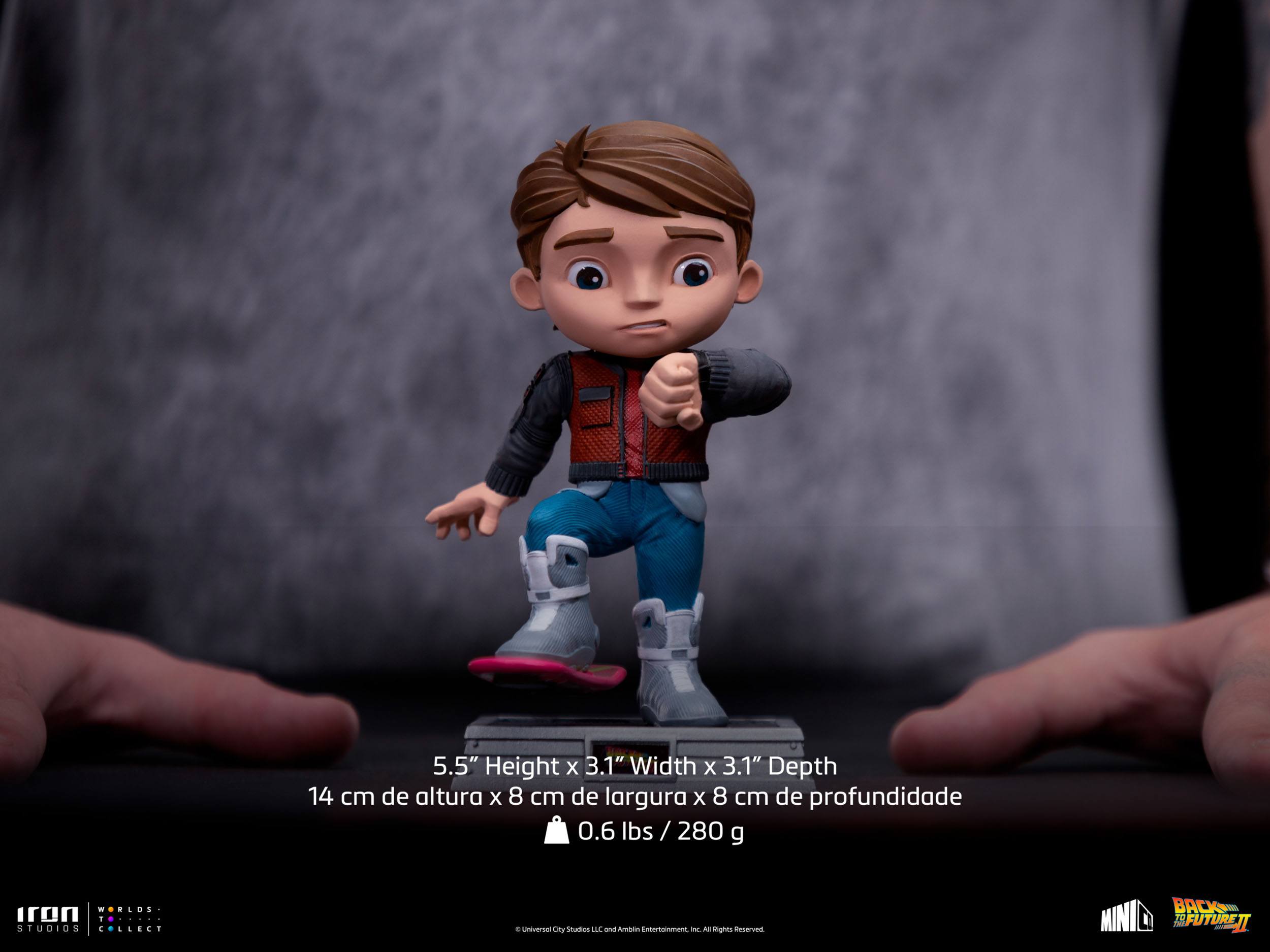 Iron Studios Collectible Back to the Future II Mini Co. PVC Action Figure of Marty McFly