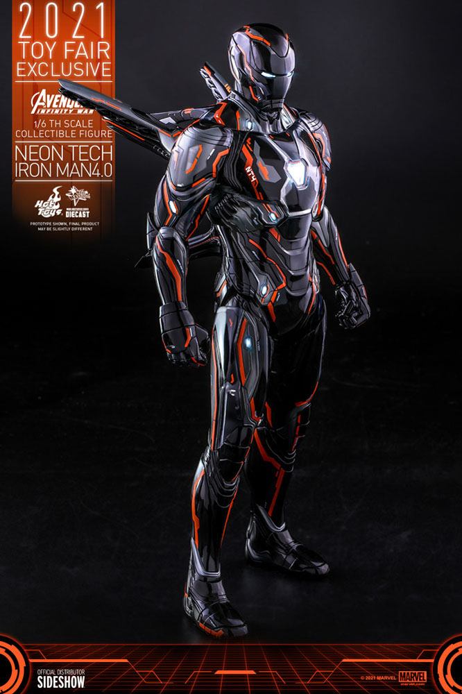Hot Toys 1/6 Scale Marvel Iron Man Mark 50 Neon Tech Orange Edition