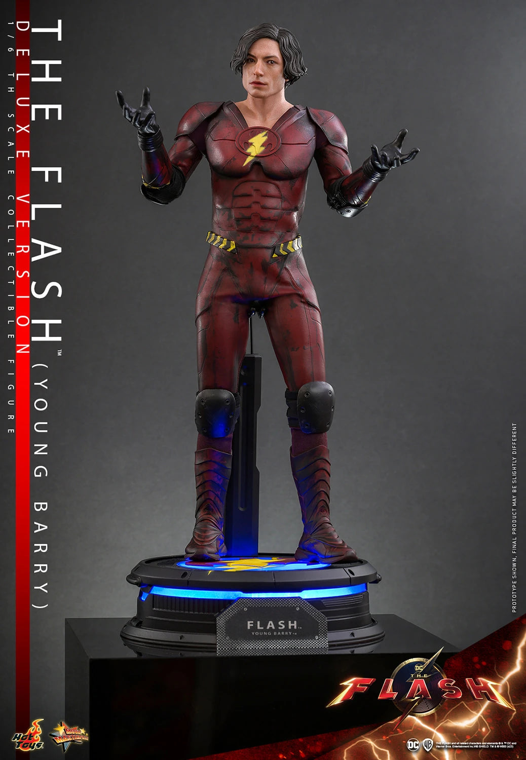 Hot Toys Deluxe 1/6th Scale Collectible Figure of The Flash Movie's Young Barry Allen