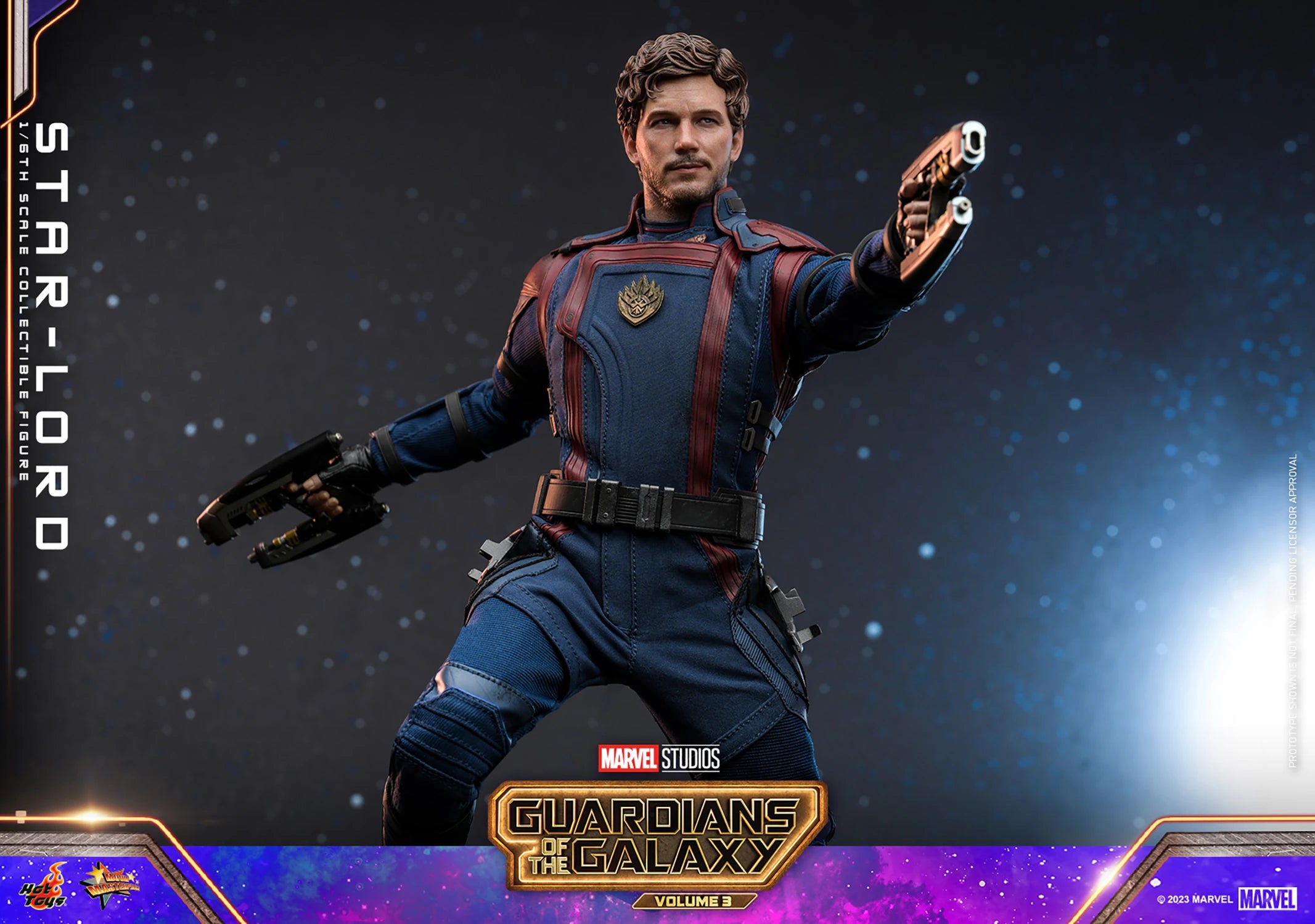 Hot Toys 1/6th Scale Collectible Figure of Star - Lord from Guardians of the Galaxy Vol. 3