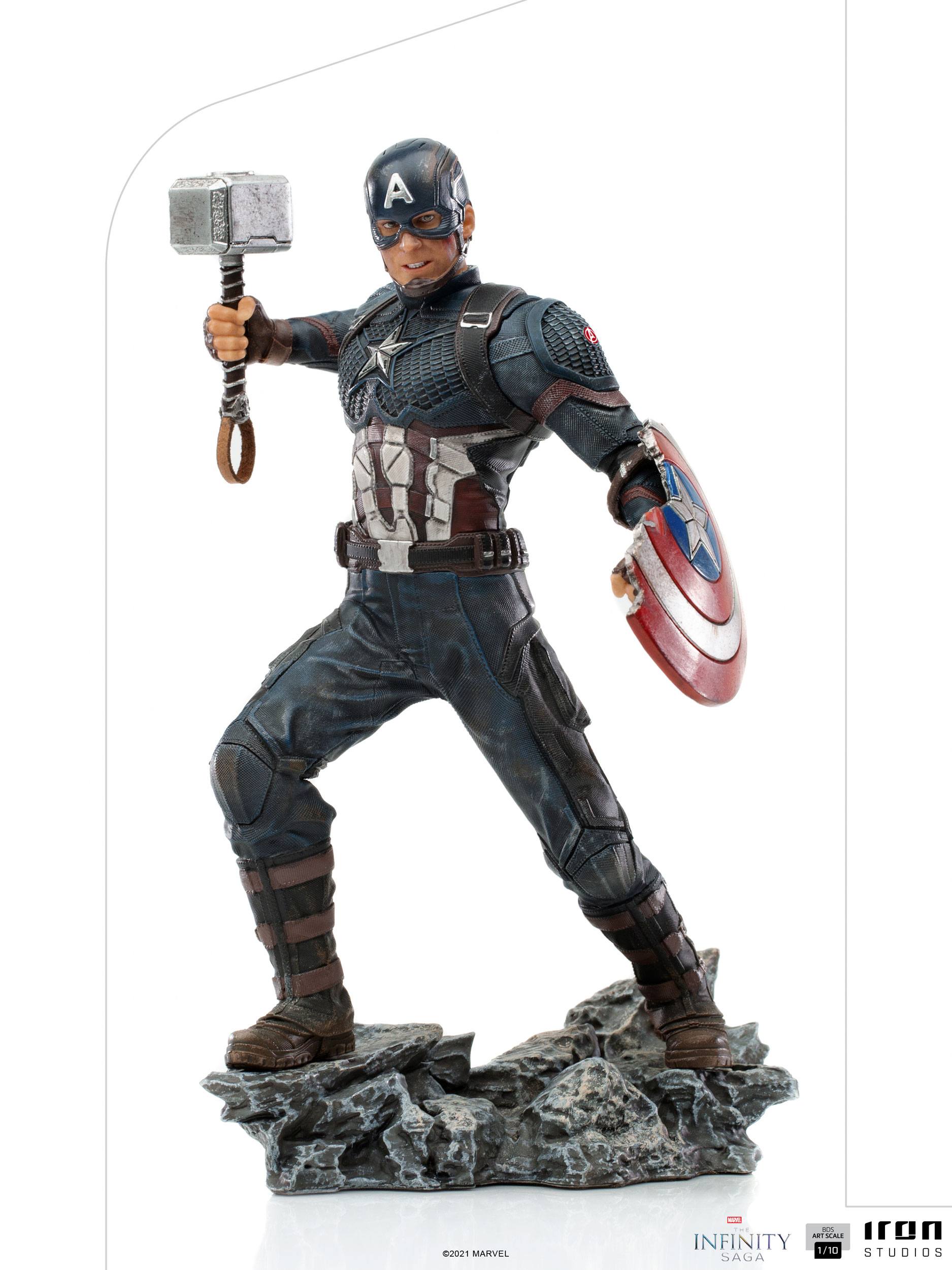 Iron Studios 1/10 Art Scale Marvel The Infinity Saga Captain America Statue
