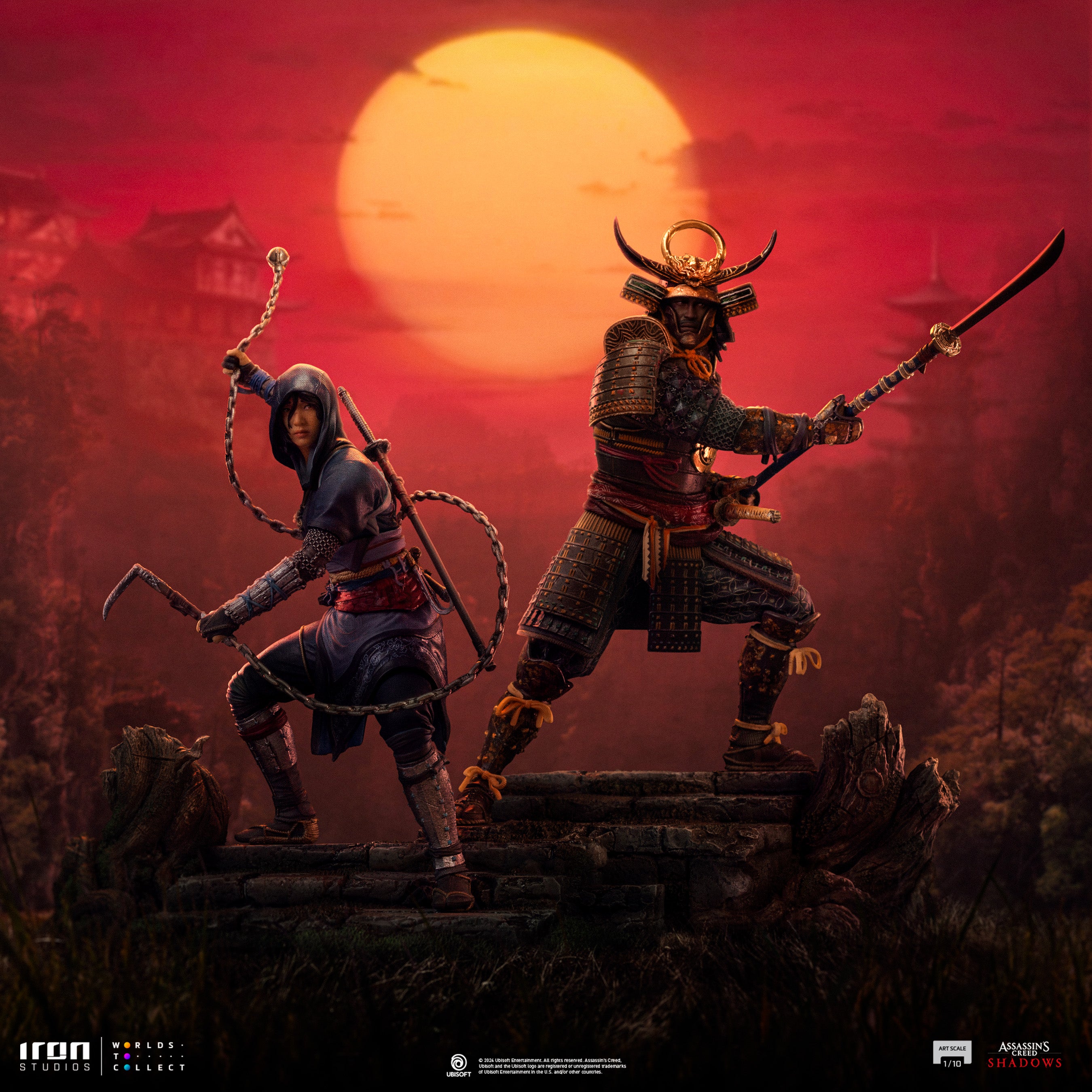 Iron Studios 1/10 Art Scale Limited Edition Assassin's Creed Shadows Yasuke Statue