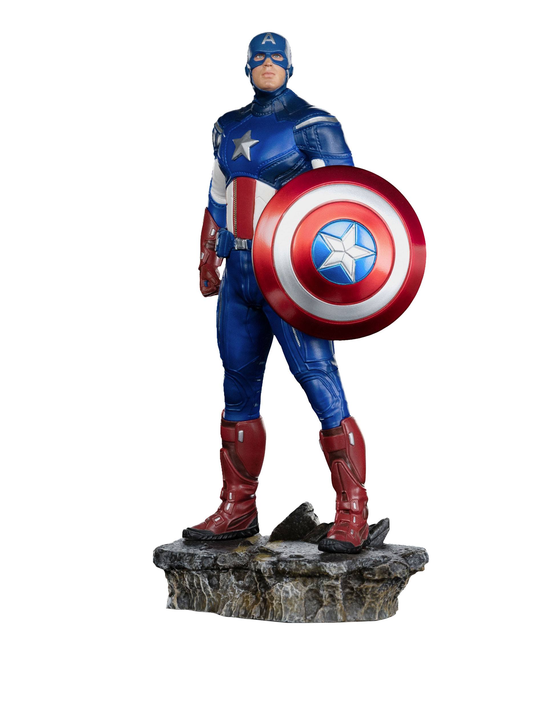 Iron Studios Marvel Avengers The Infinity Saga 1/10 Scale Artistic Statue Depicting Captain America in the Battle of New York