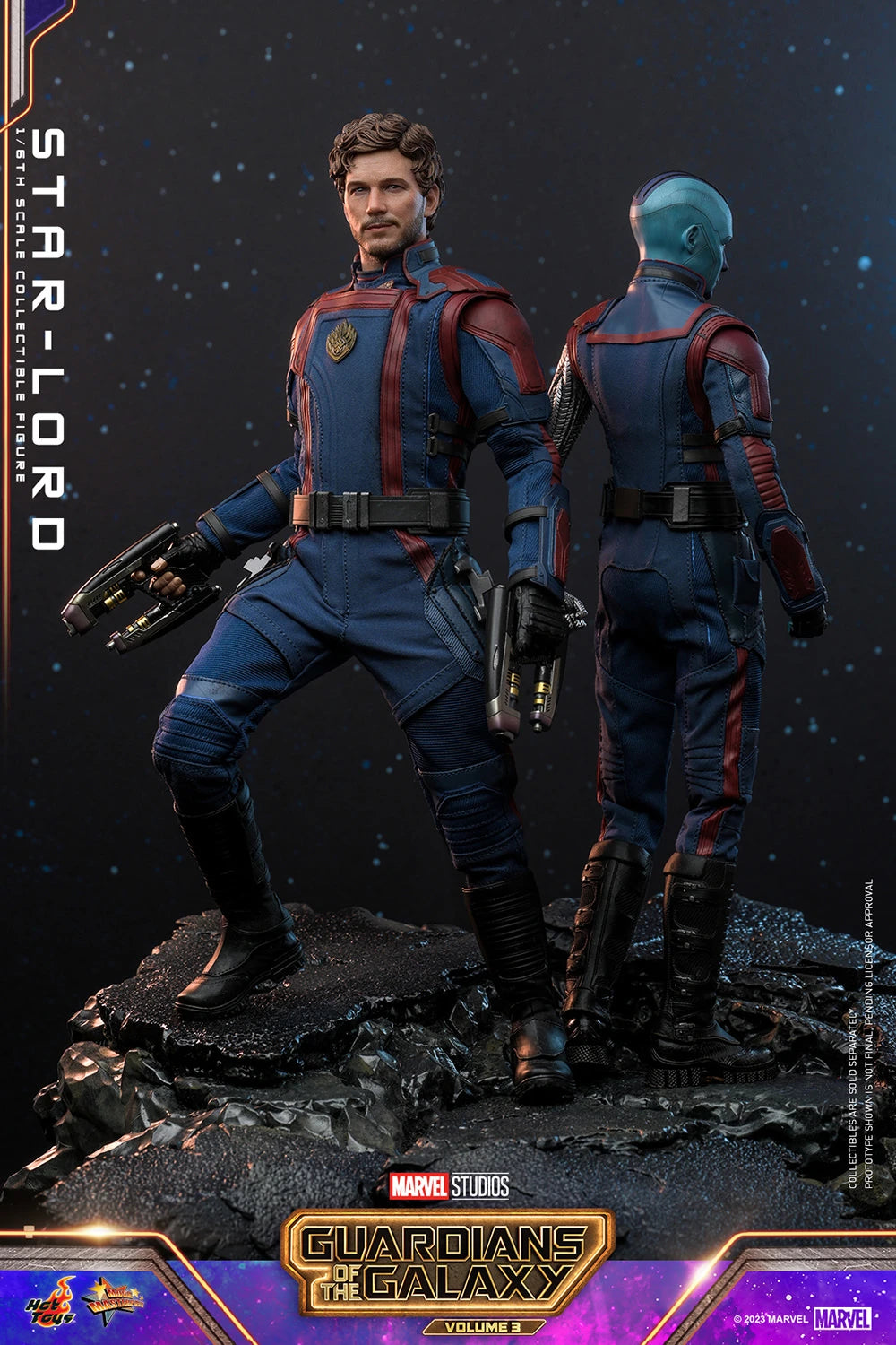 Hot Toys 1/6th Scale Collectible Figure of Star - Lord from Guardians of the Galaxy Vol. 3